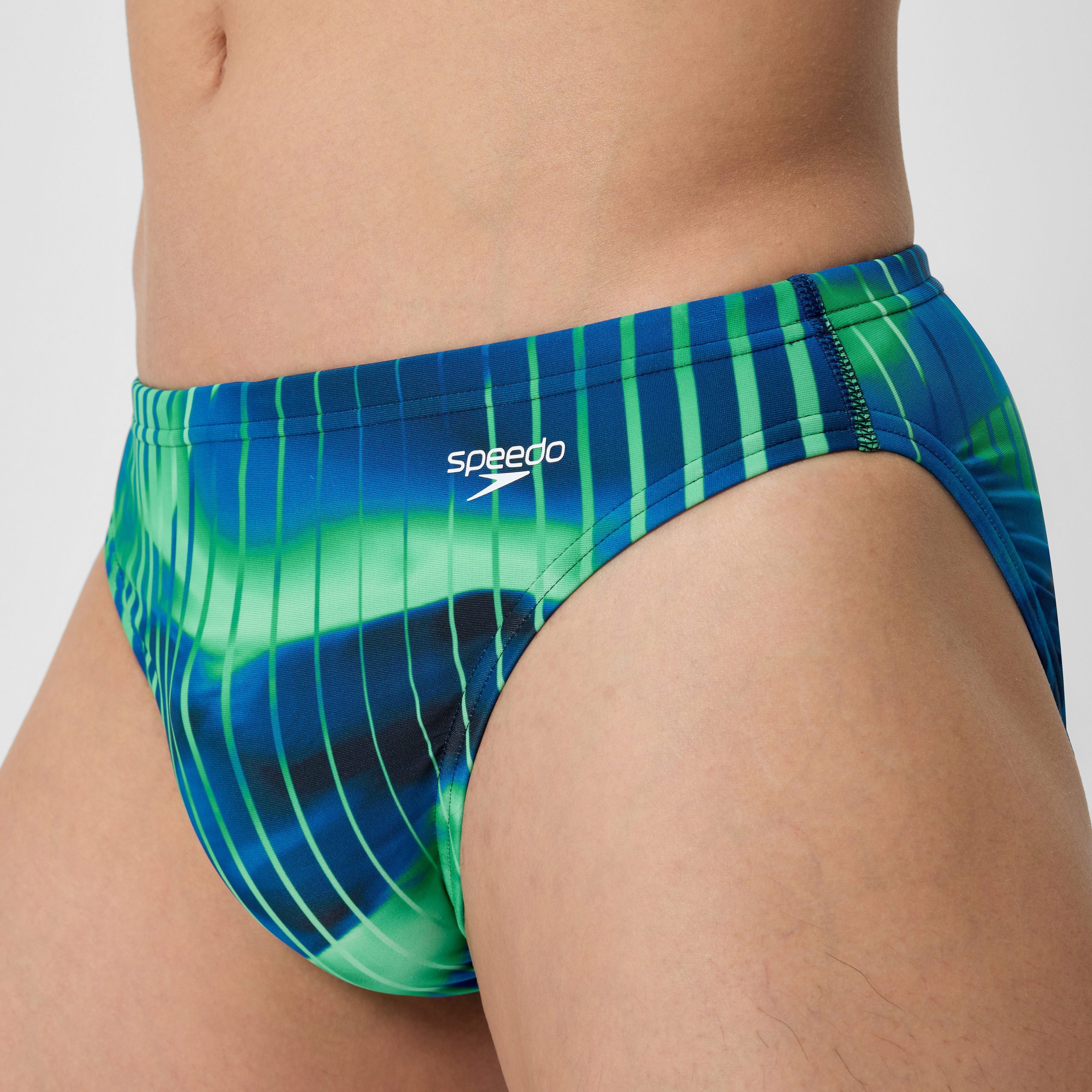 Men's Club Training Printed Brief Blue/Green - Image 8