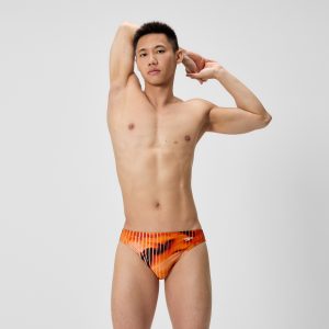 Men's Club Training Printed Brief Orange