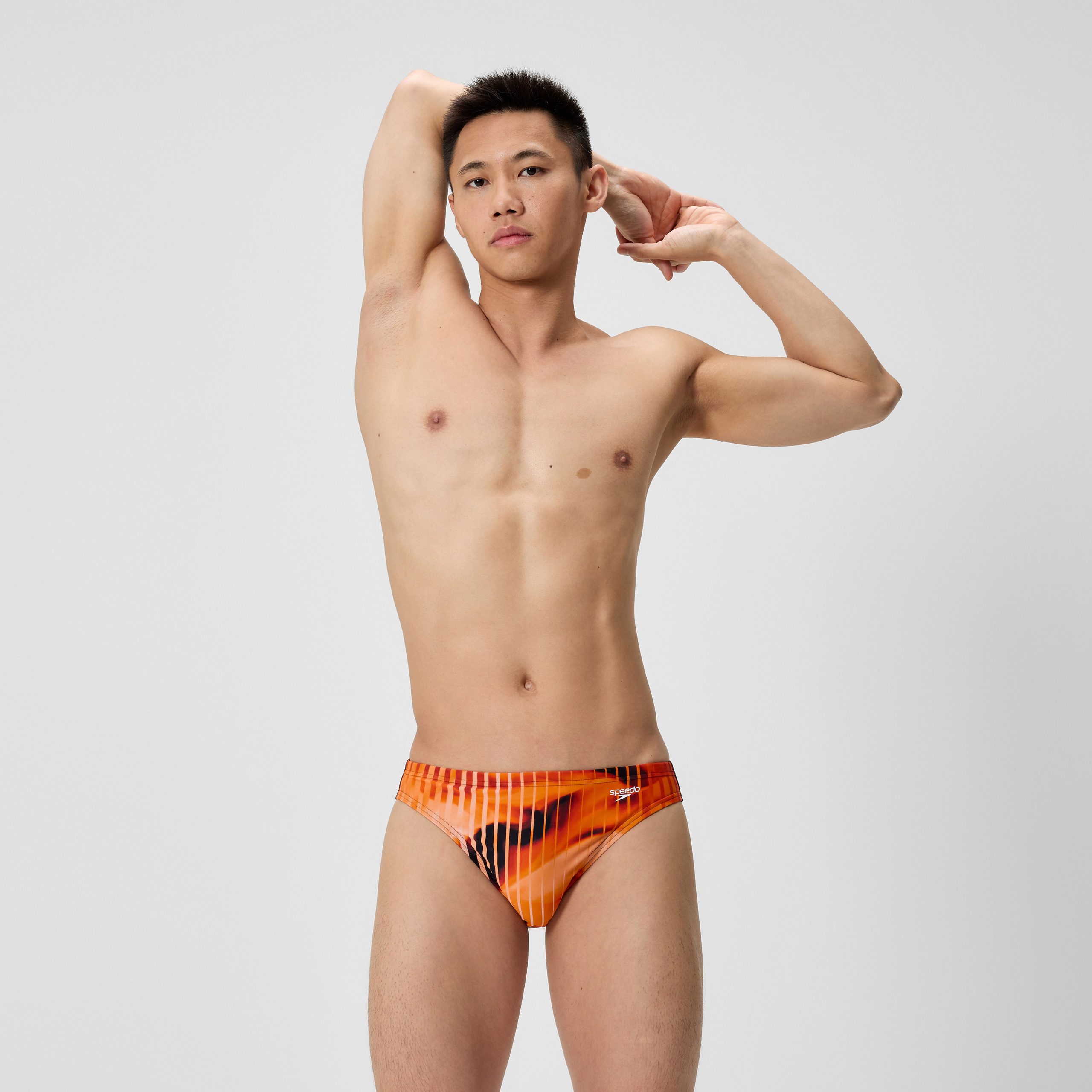 Men's Club Training Printed Brief Orange