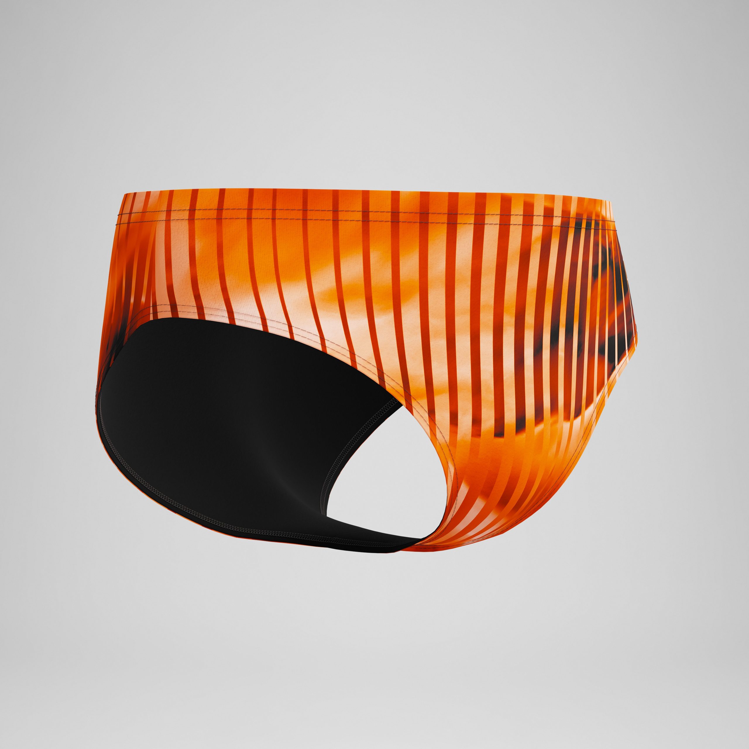 Men's Club Training Printed Brief Orange - Image 5