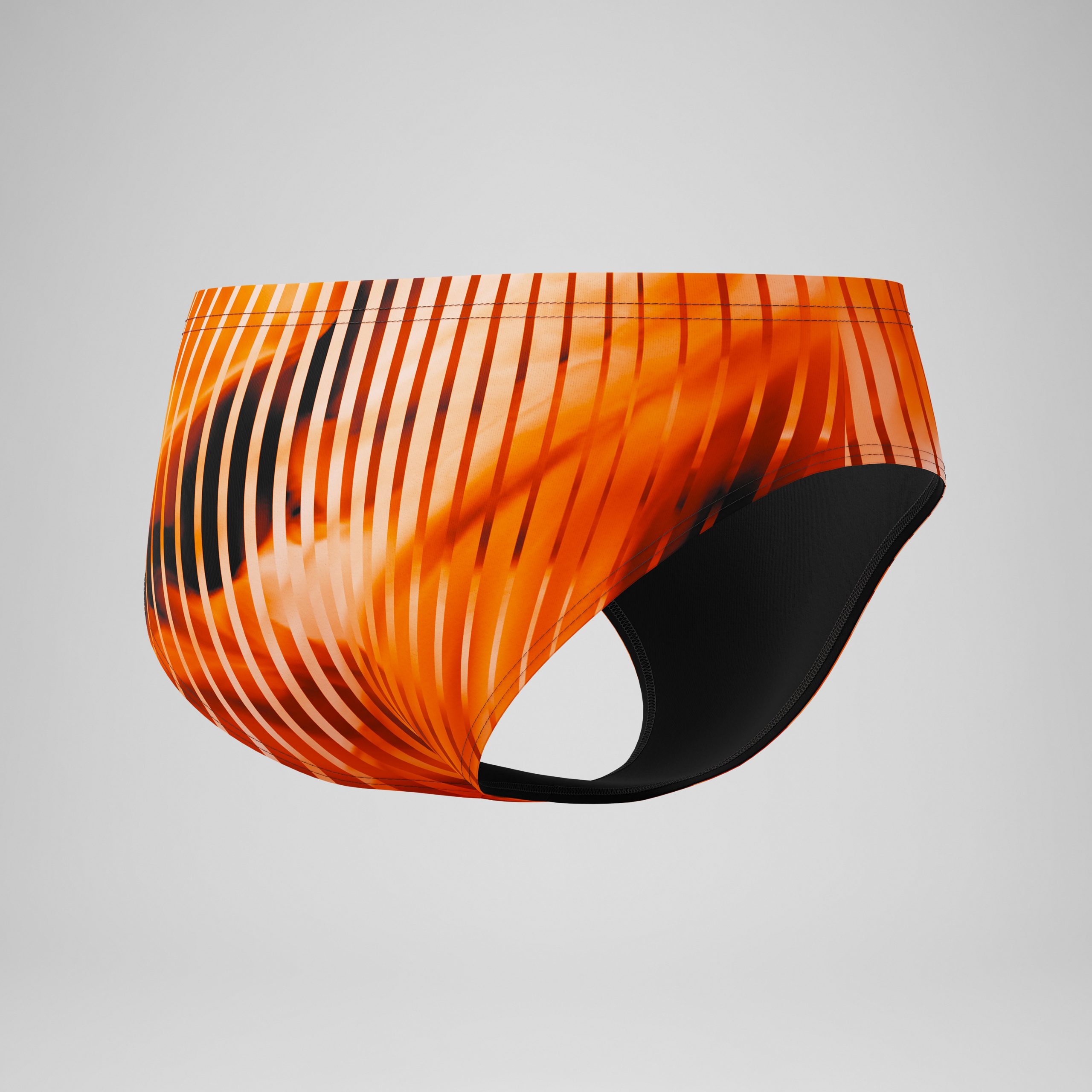 Men's Club Training Printed Brief Orange - Image 7