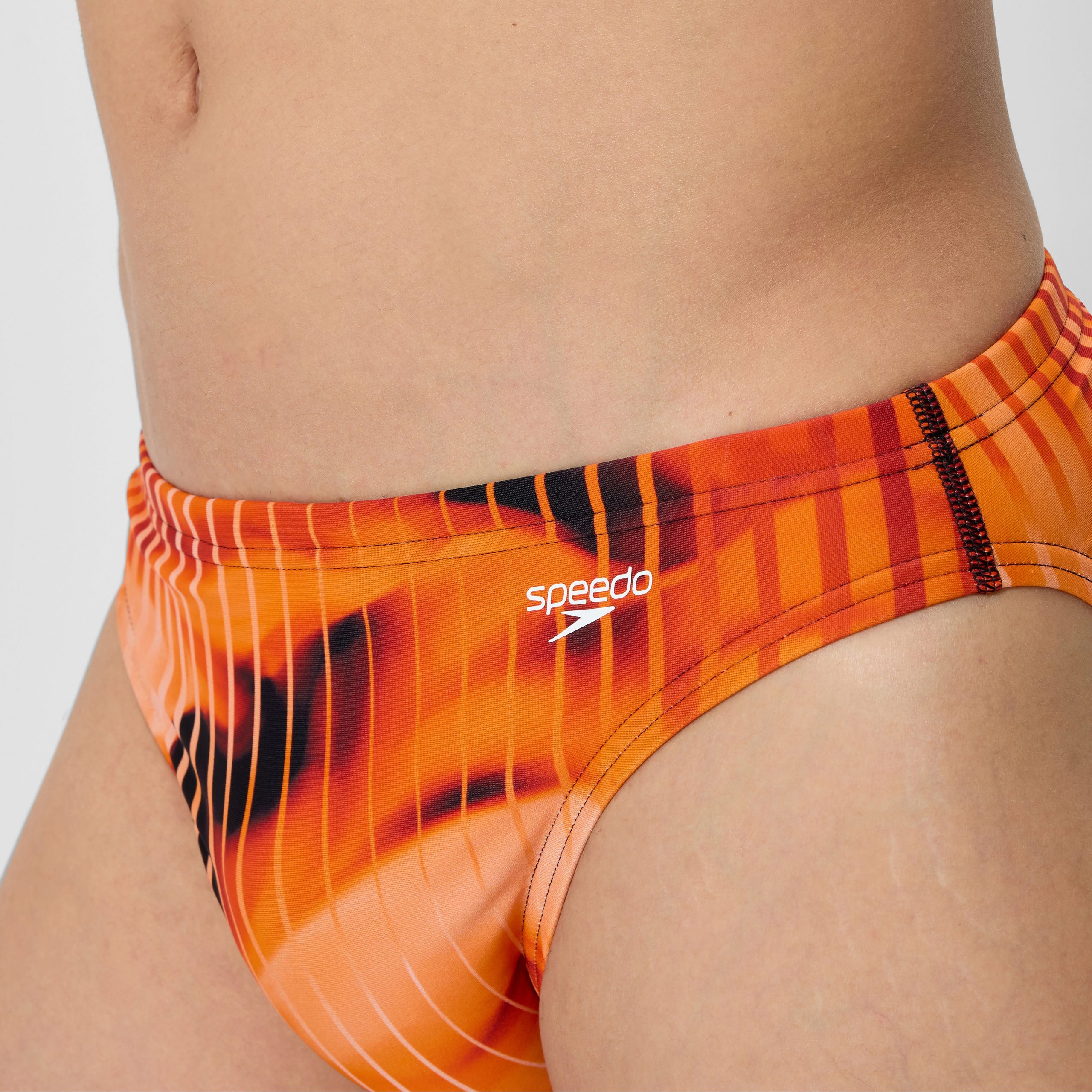 Men's Club Training Printed Brief Orange - Image 8