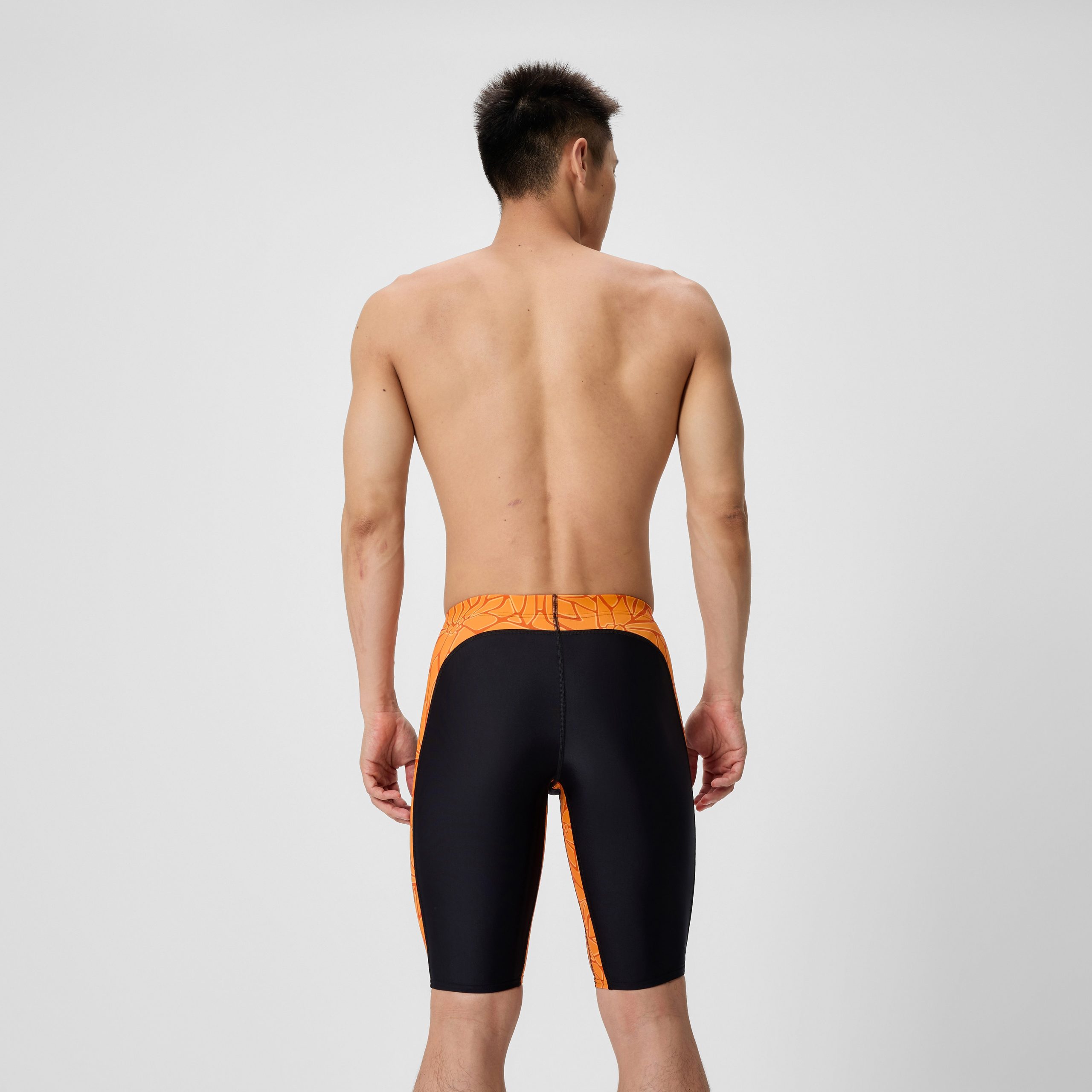 Men's Club Training Printed Jammer Orange/Black - Image 3