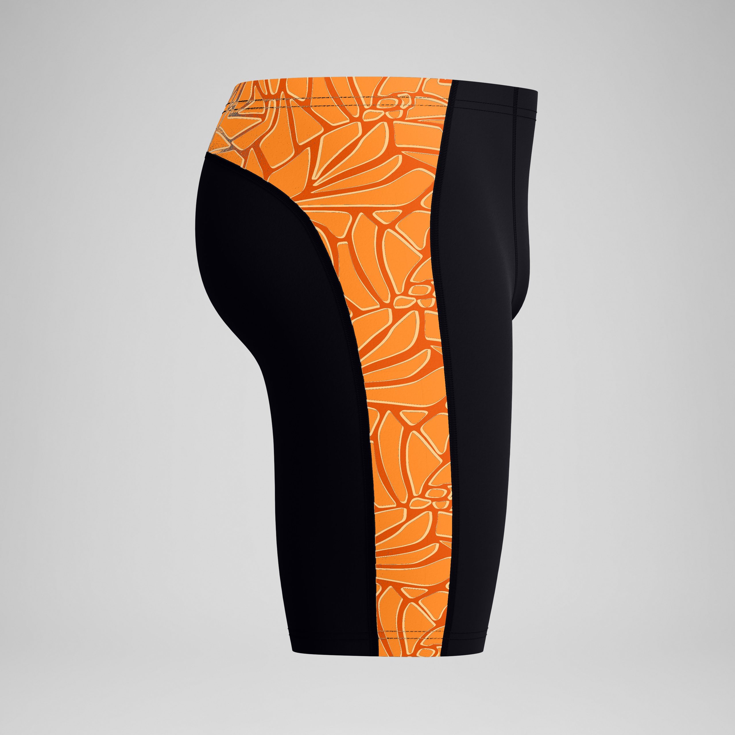 Men's Club Training Printed Jammer Orange/Black - Image 6