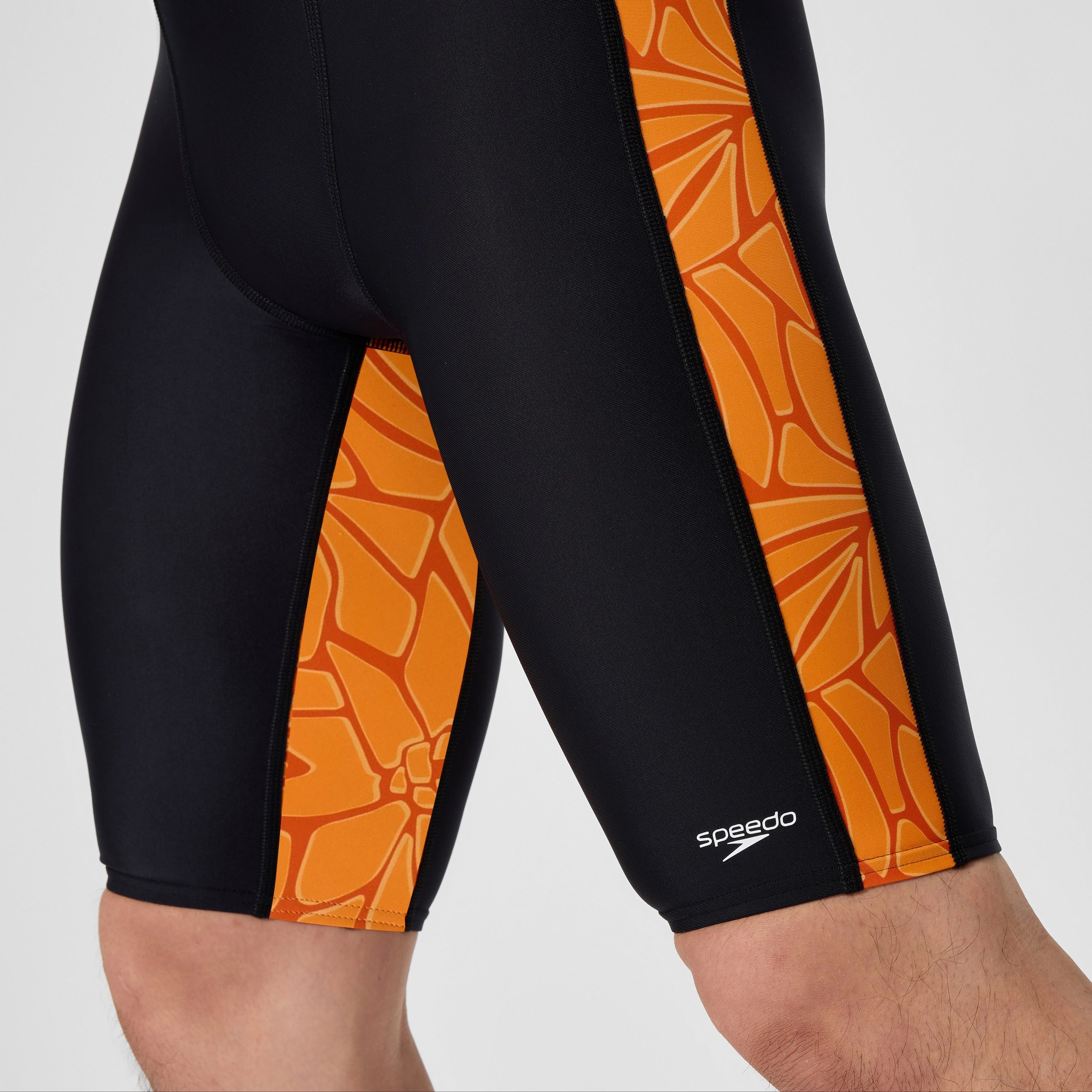 Men's Club Training Printed Jammer Orange/Black - Image 8