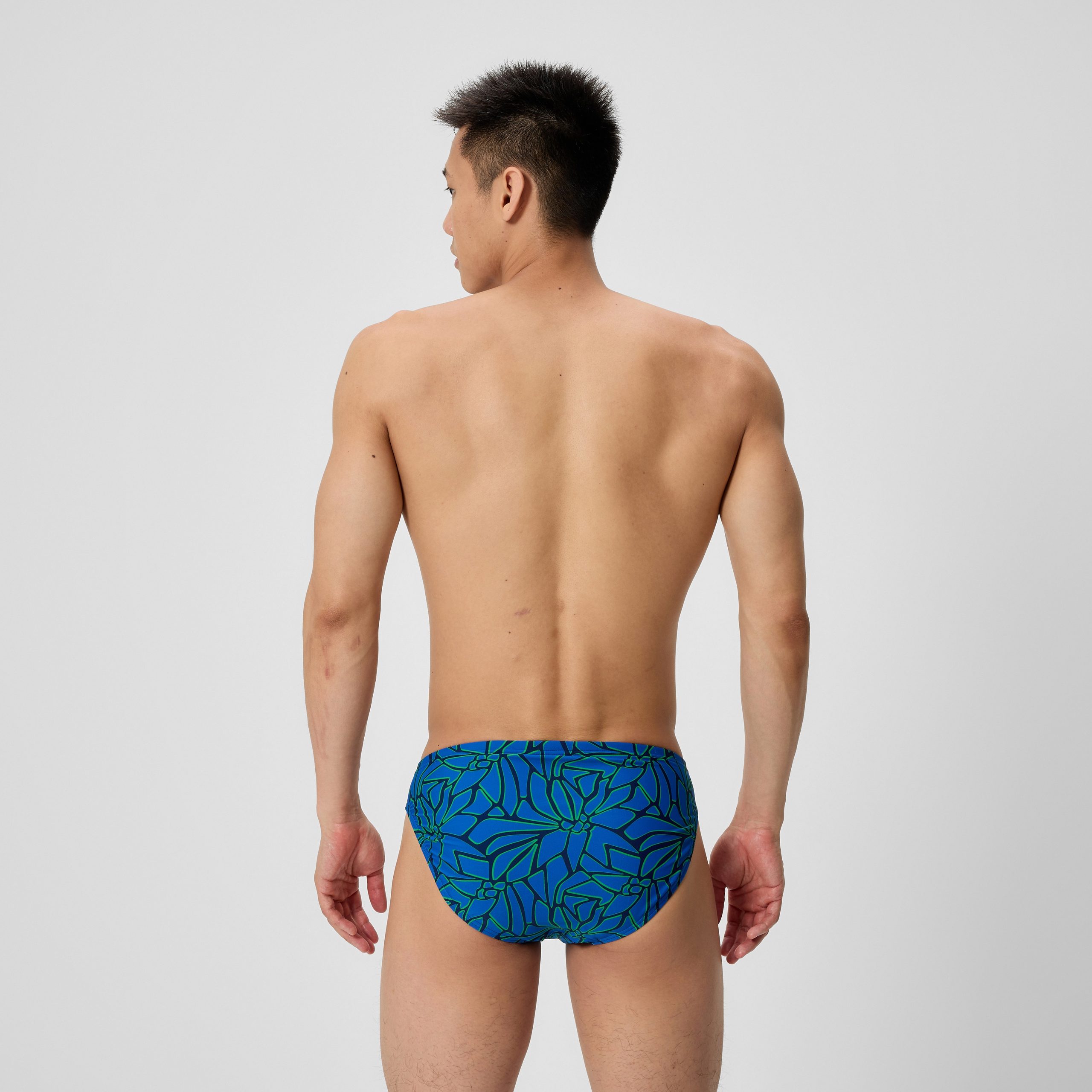 Men's Club Training Printed Brief Blue/Green - Image 3