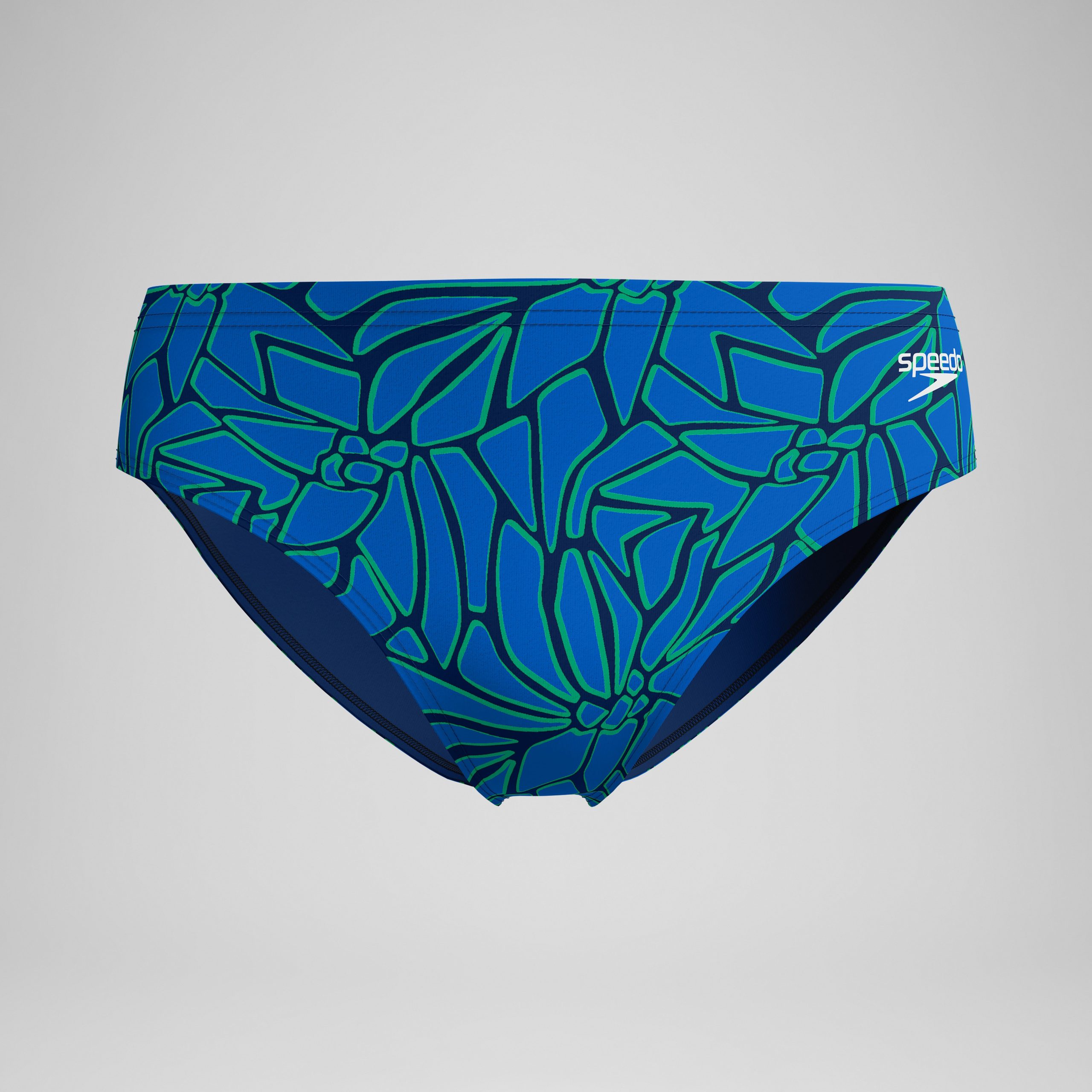 Men's Club Training Printed Brief Blue/Green - Image 4