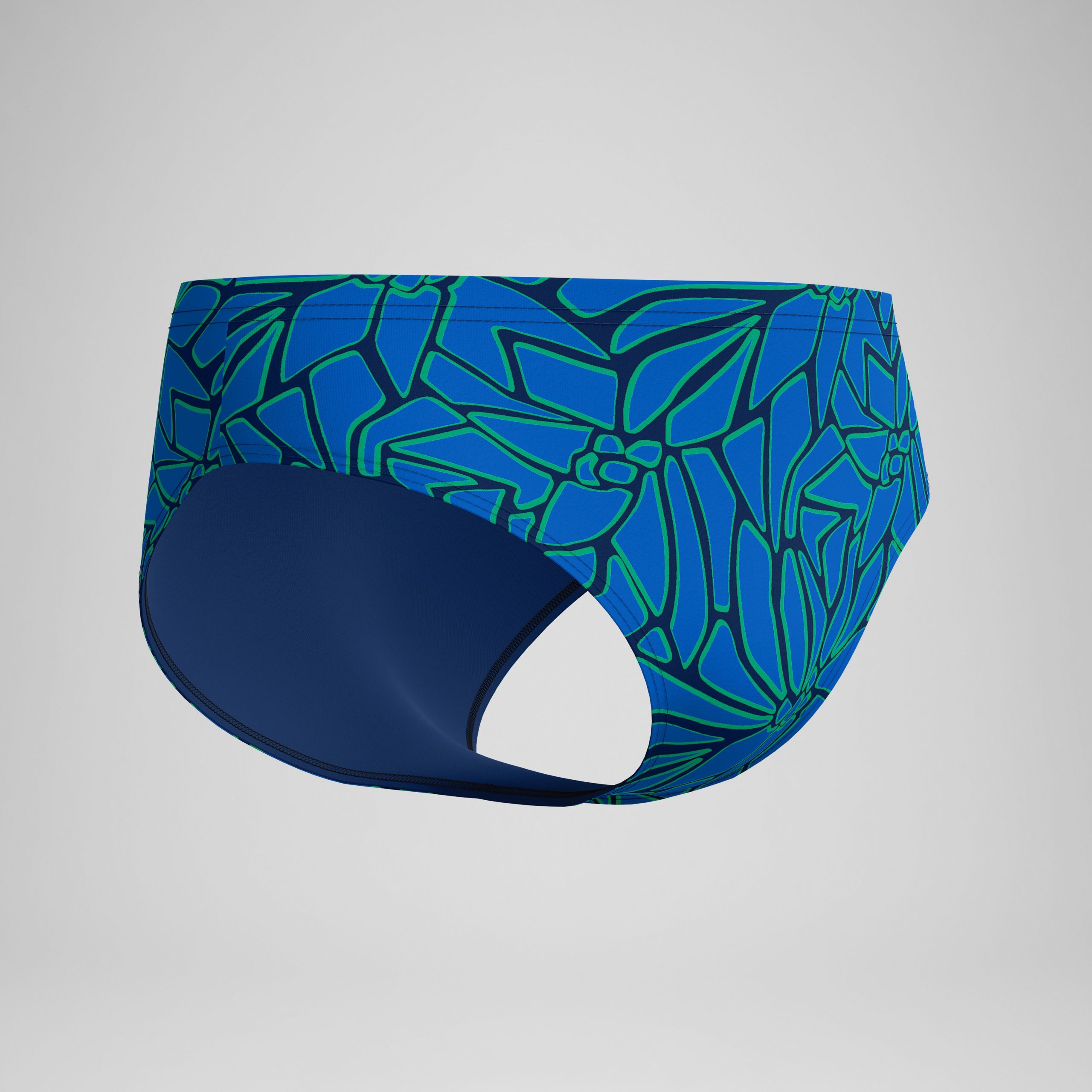 Men's Club Training Printed Brief Blue/Green - Image 5