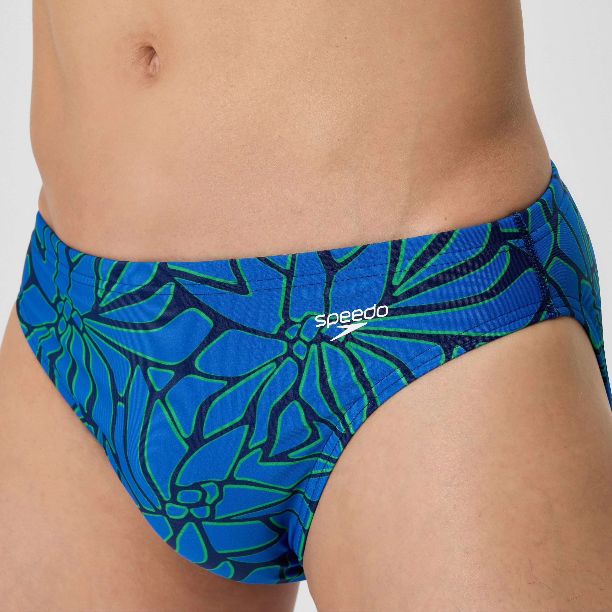 Men's Club Training Printed Brief Blue/Green - Image 8