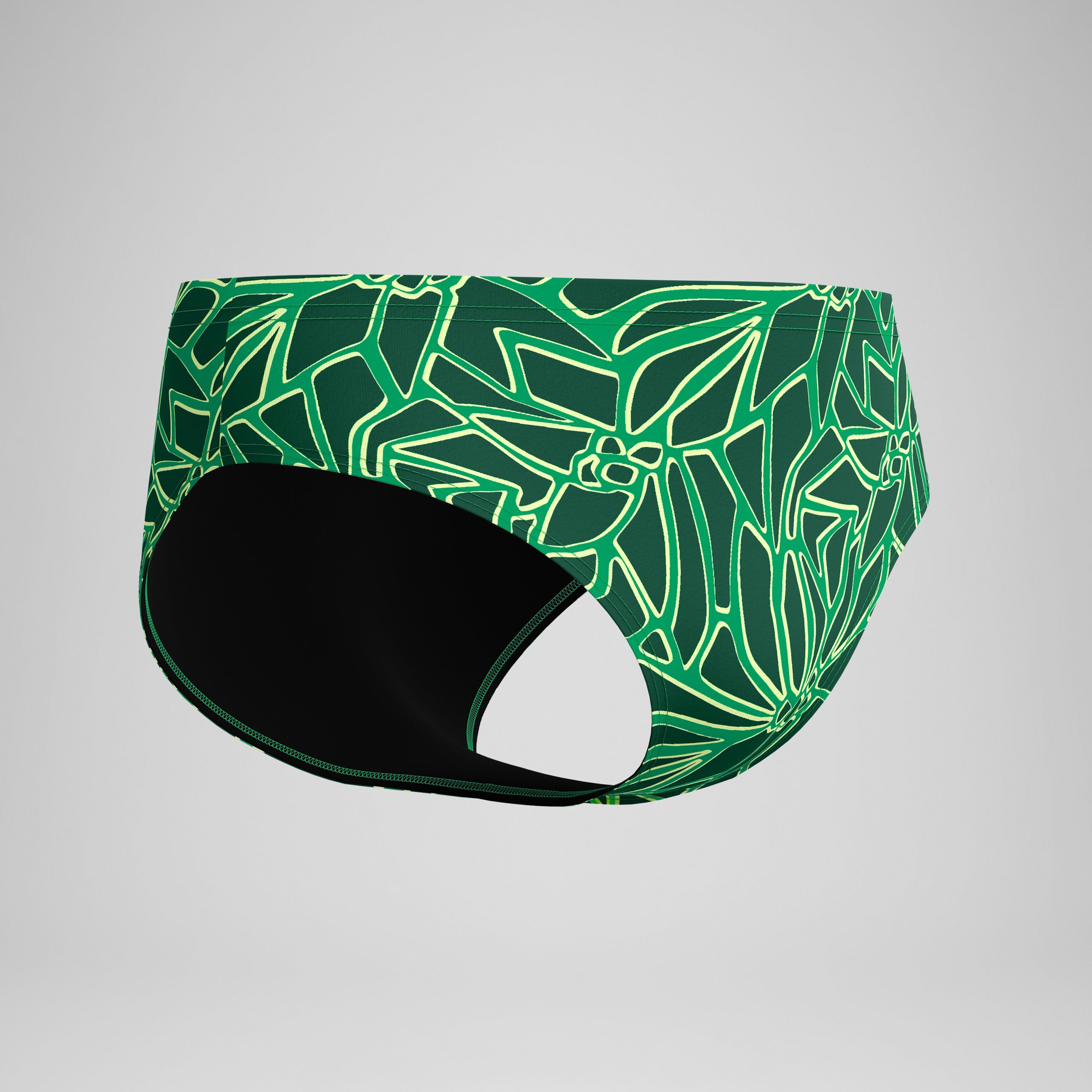 Men's Club Training Printed Brief Green - Image 5