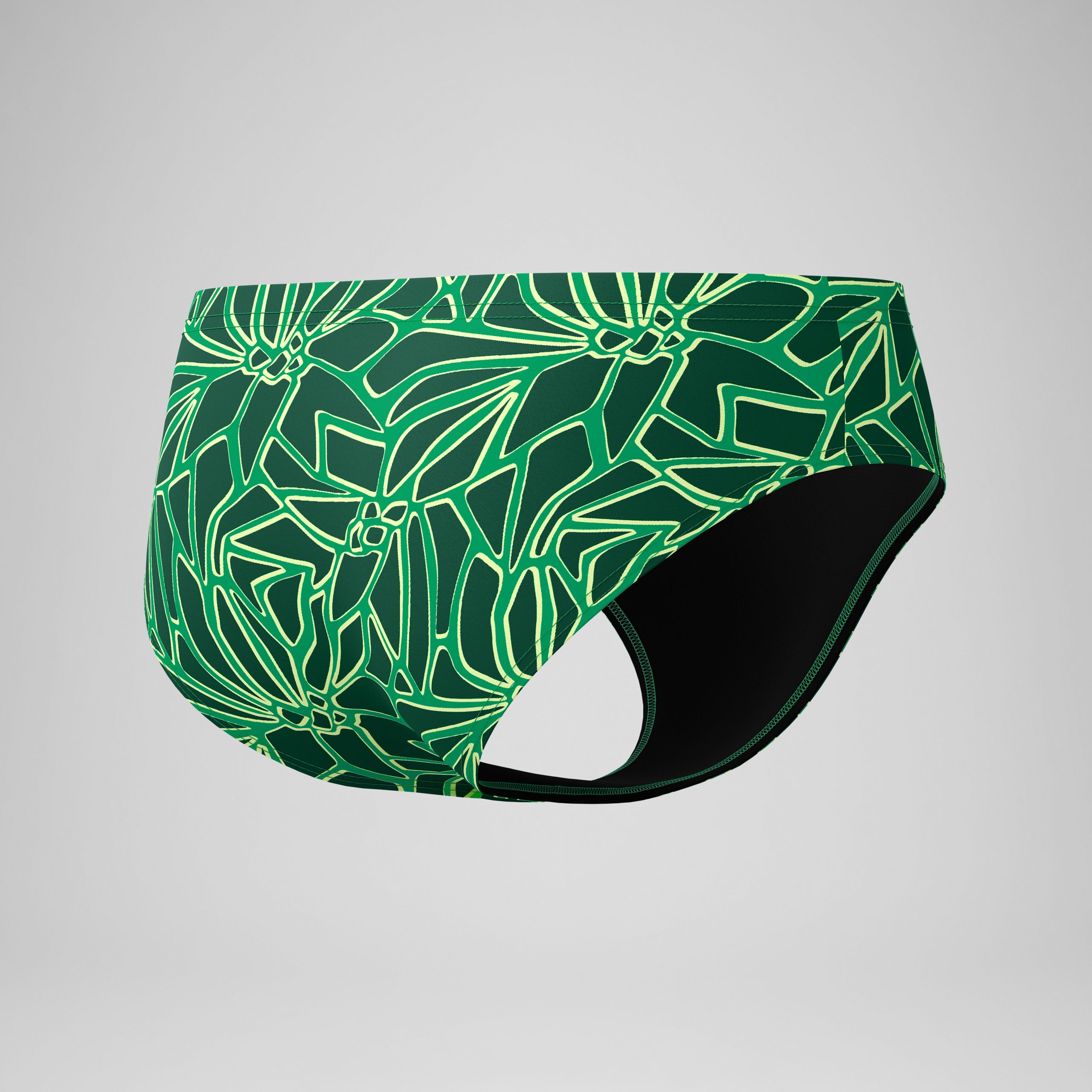 Men's Club Training Printed Brief Green - Image 7