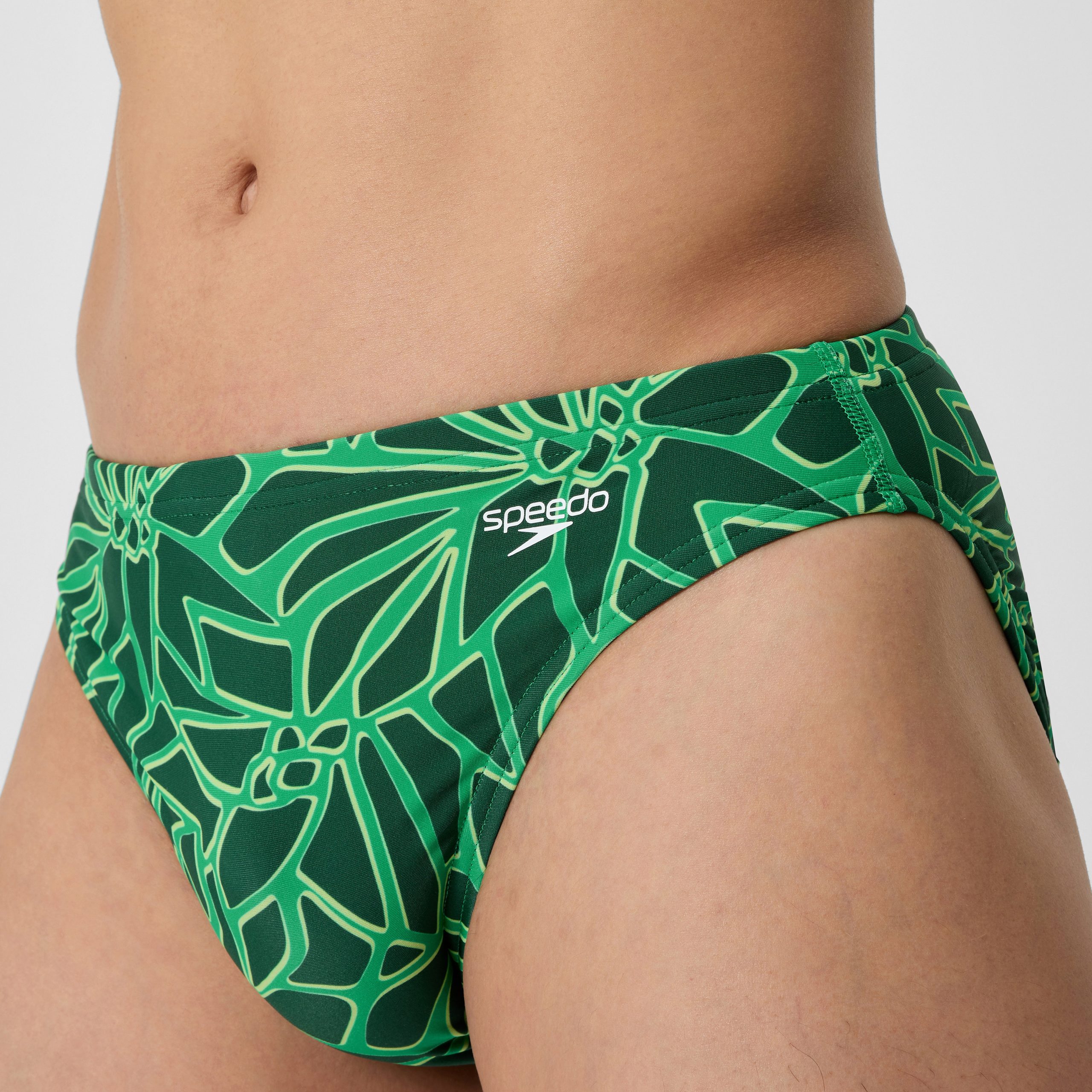 Men's Club Training Printed Brief Green - Image 8