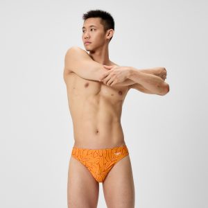 Men's Club Training Printed Brief Orange