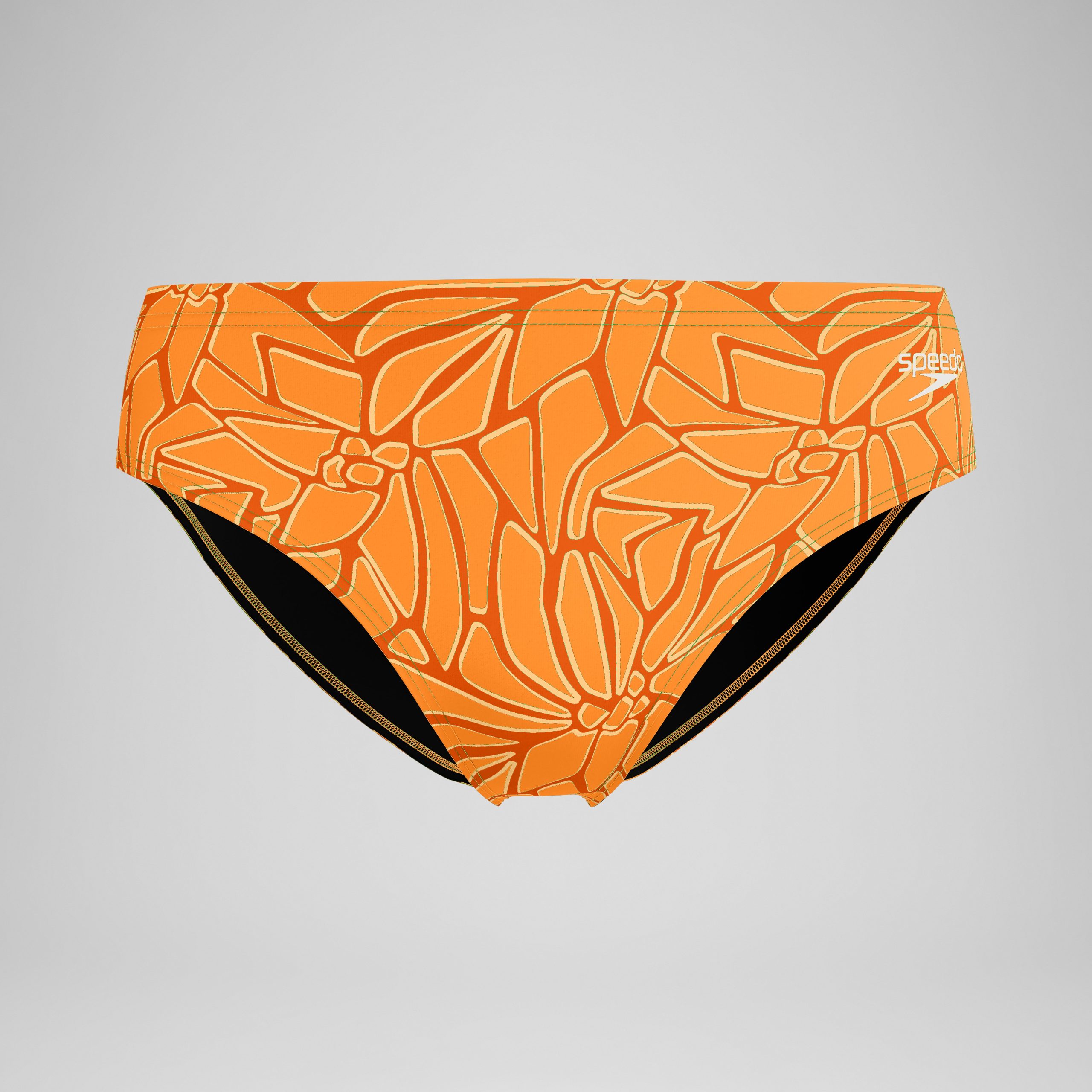 Men's Club Training Printed Brief Orange - Image 4