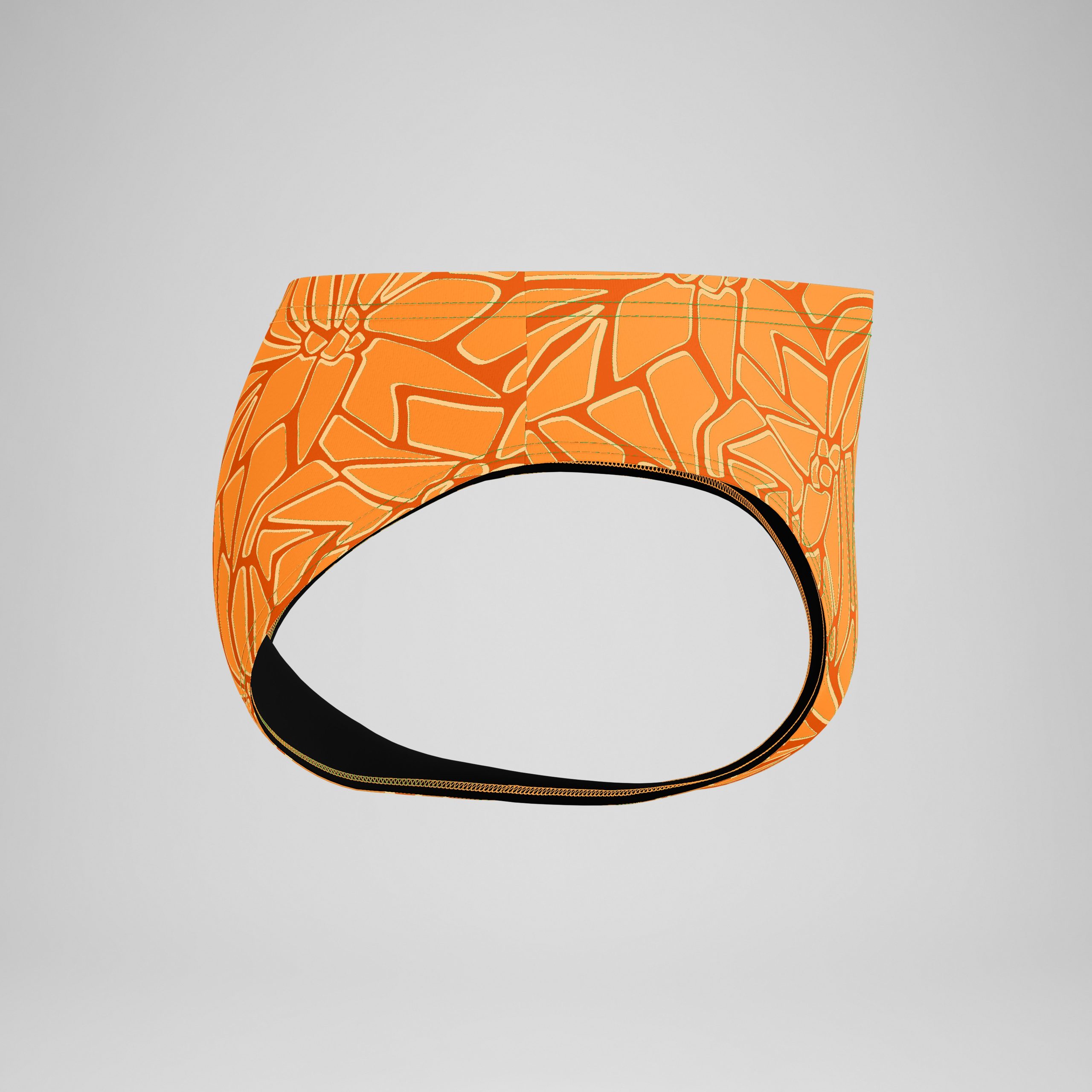 Men's Club Training Printed Brief Orange - Image 6