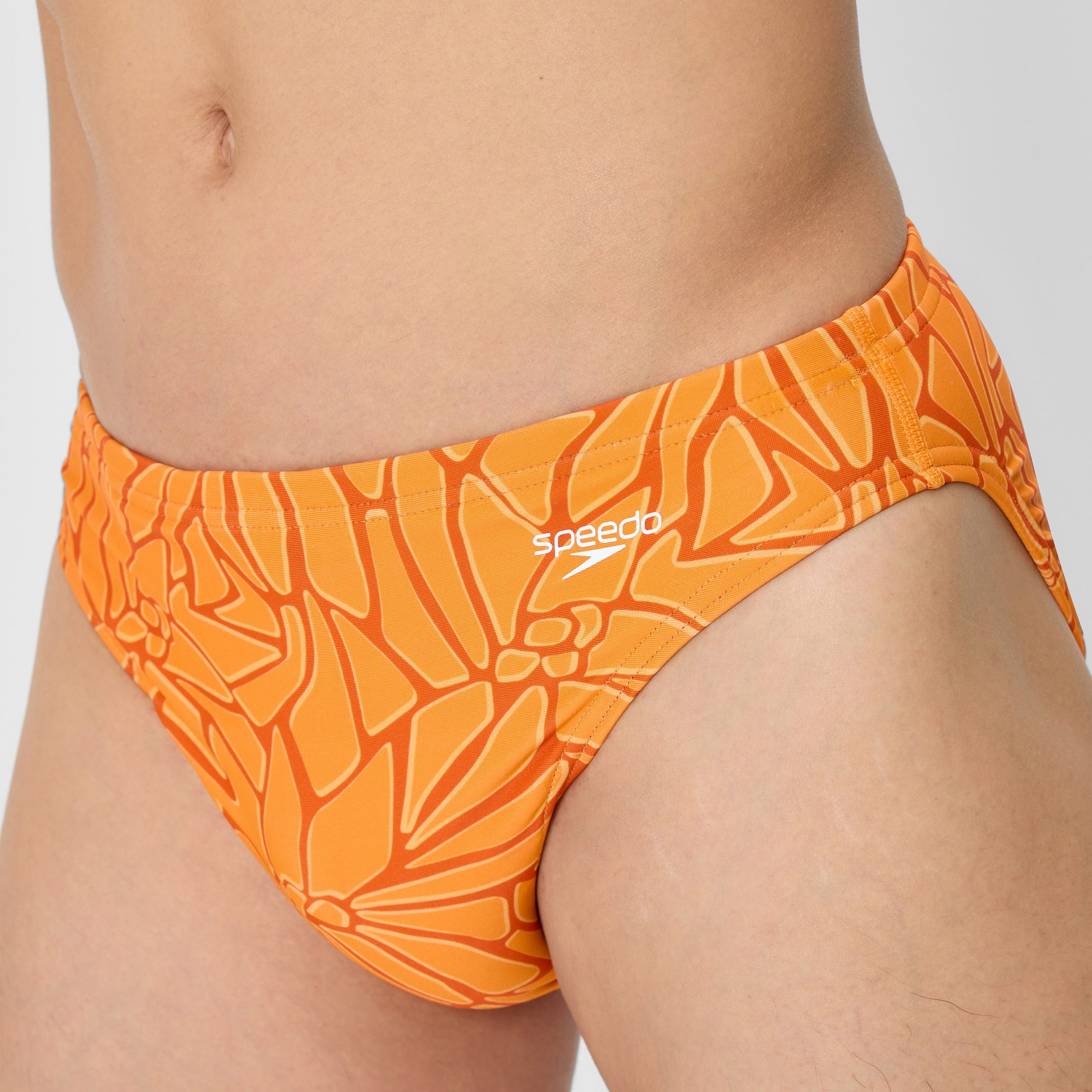 Men's Club Training Printed Brief Orange - Image 8