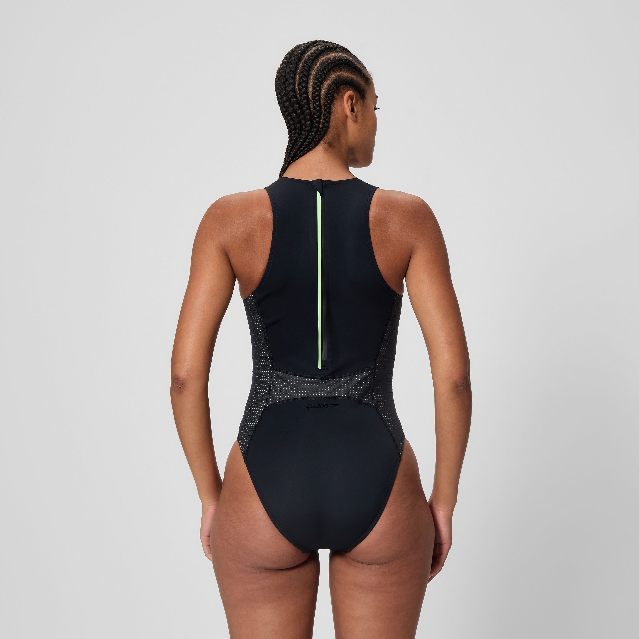 Women's Scuba Flex Hydrasuit Black/Green - Image 3