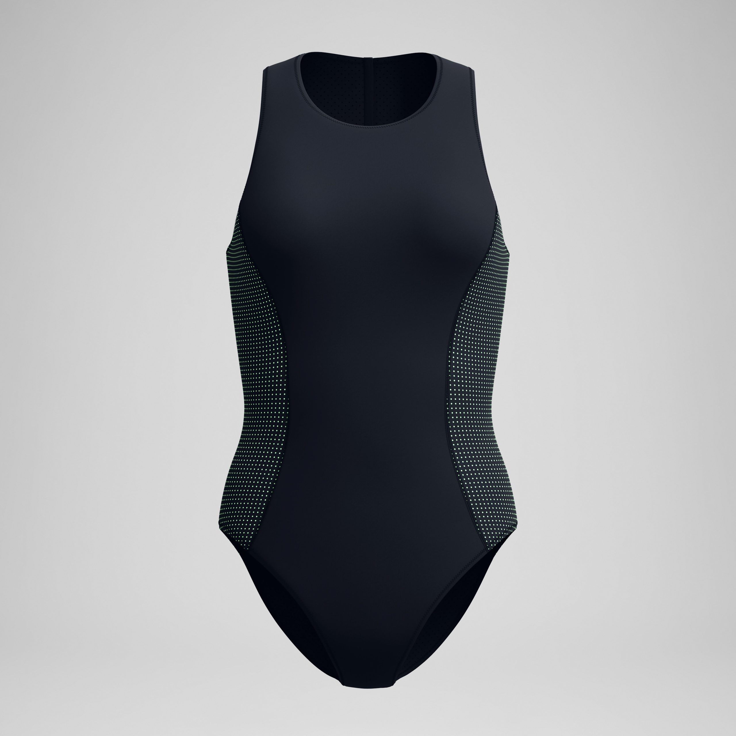 Women's Scuba Flex Hydrasuit Black/Green - Image 4
