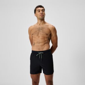 Men's Never Stop Solid Swim Shorts Black