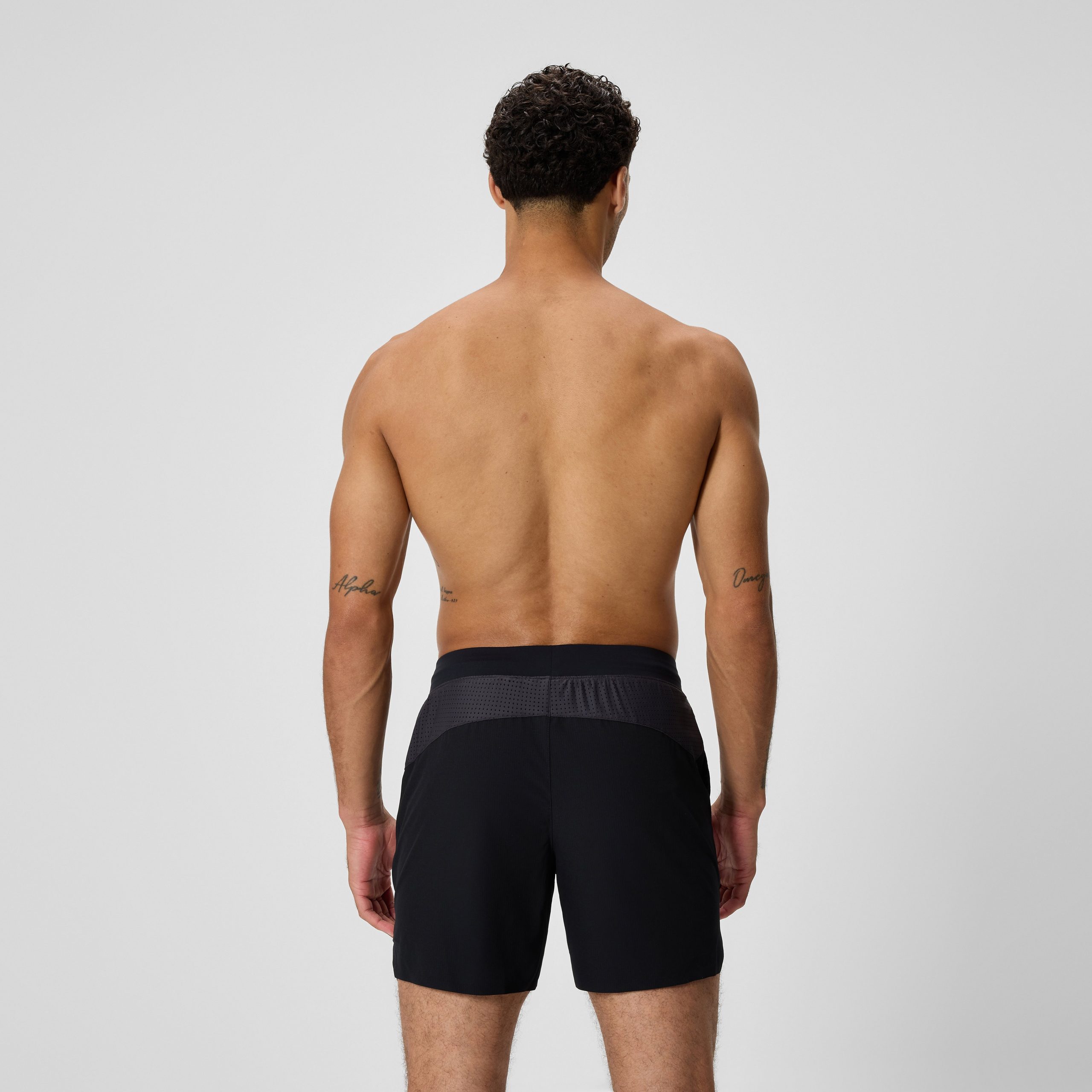 Men's Never Stop Solid Swim Shorts Black - Image 3