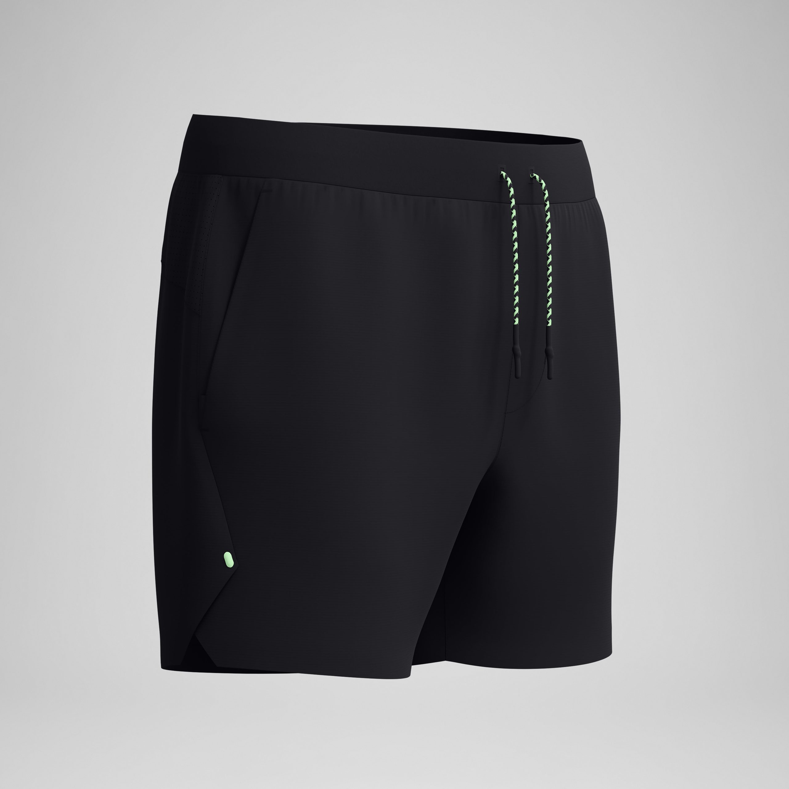 Men's Never Stop Solid Swim Shorts Black - Image 5