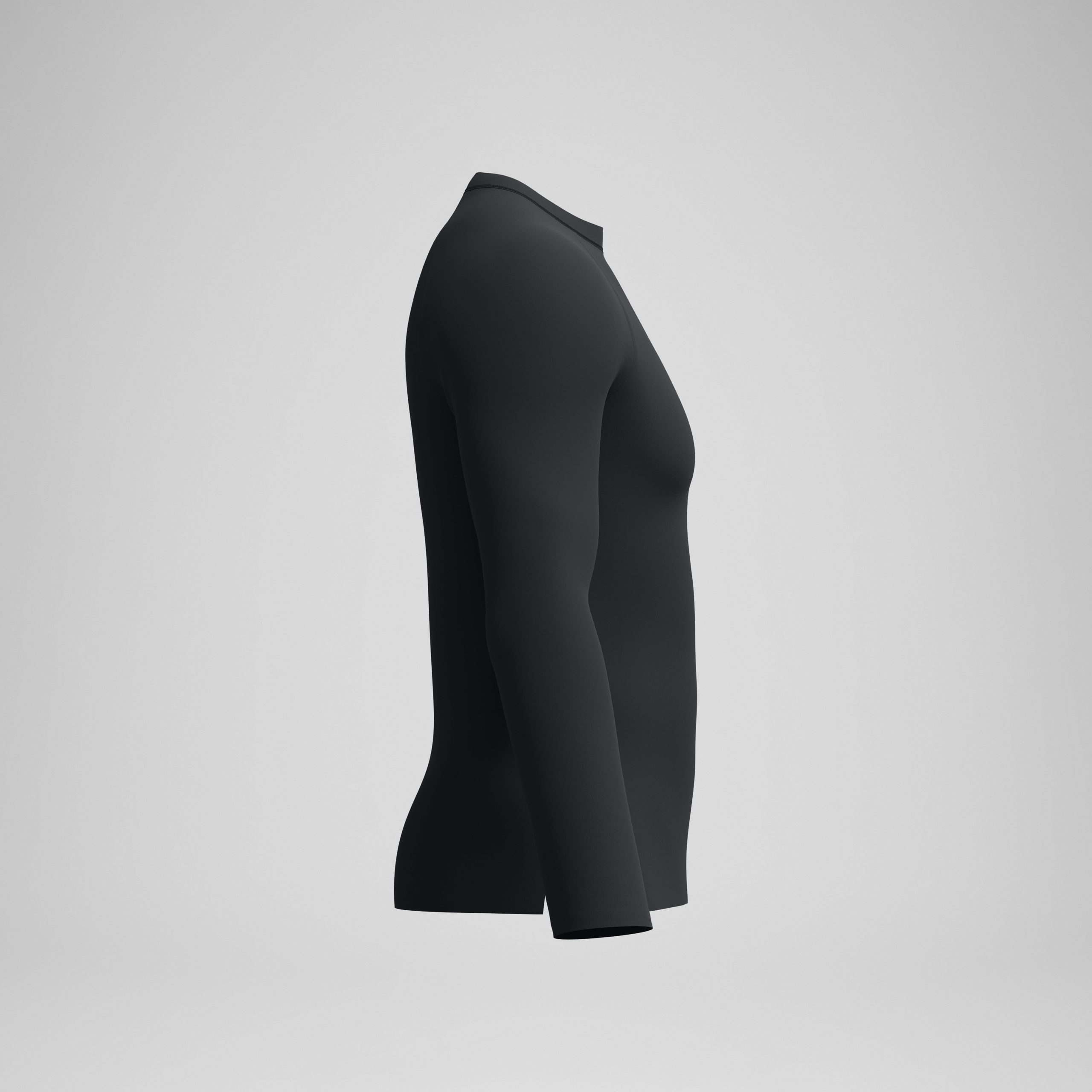 Men's Boom Solid Long Sleeve Rashguard Black - Image 6