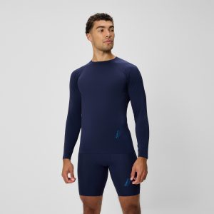 Men's Boom Solid Long Sleeve Rashguard Navy