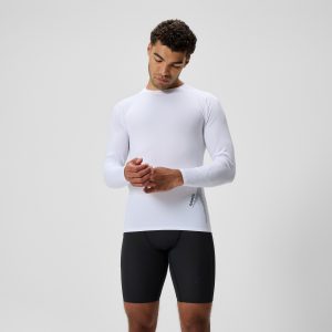 Men's Boom Solid Long Sleeve Rashguard White