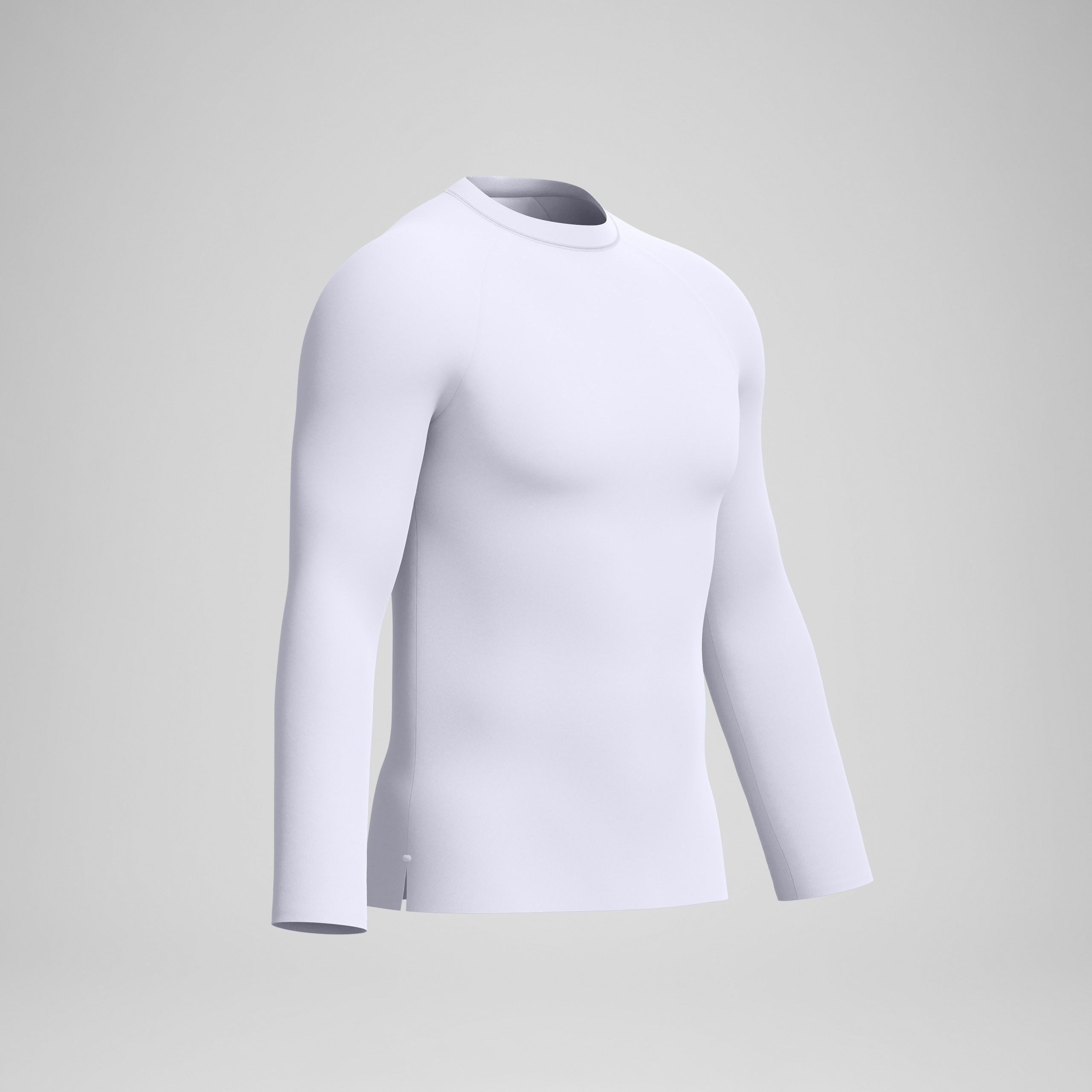 Men's Boom Solid Long Sleeve Rashguard White - Image 5