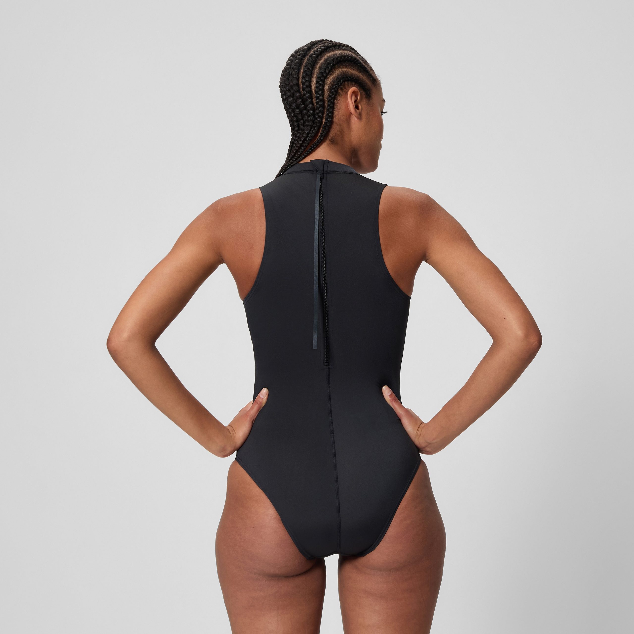 Women's Boom Solid Hydrasuit Black/Turquoise - Image 2