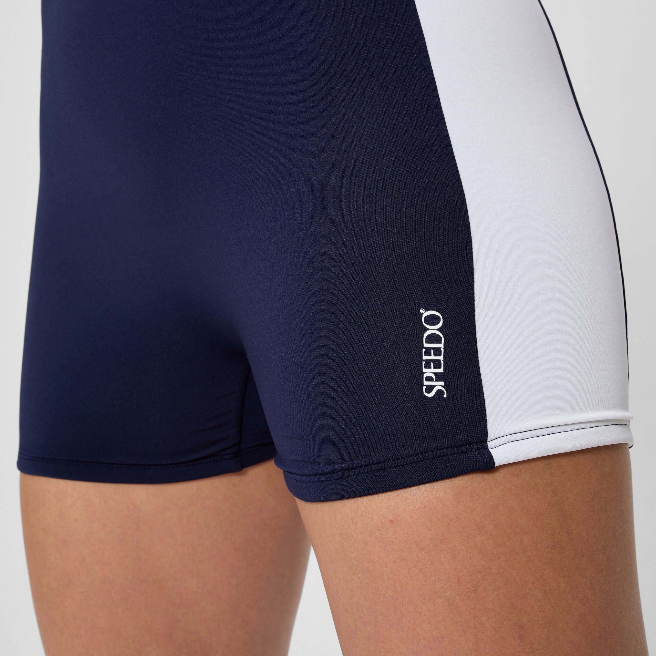 Women's Jetstream Colorblock Legsuit Navy/White - Image 9