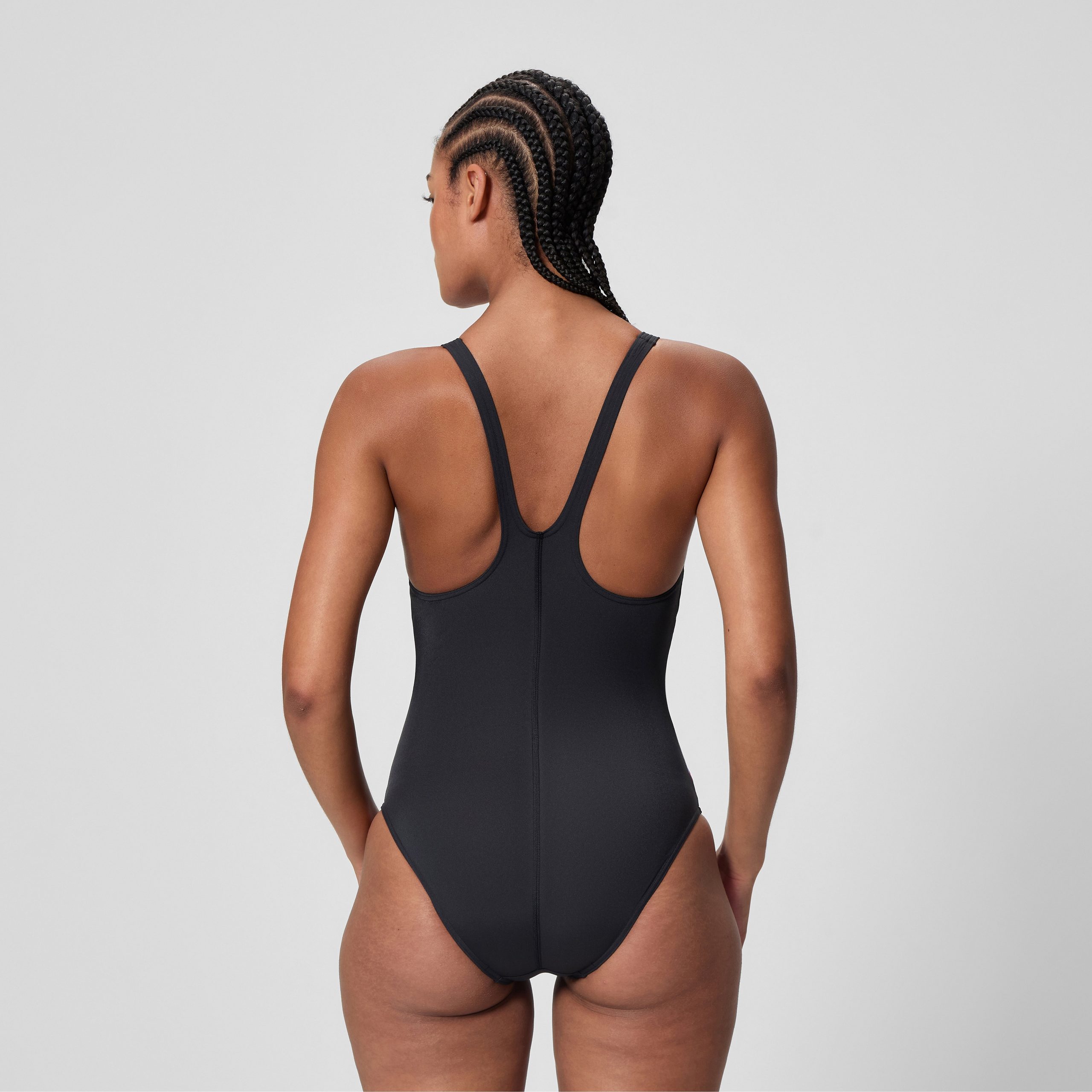 Women's Hyperboom Butterfly Back One Piece Black/Pink - Image 3