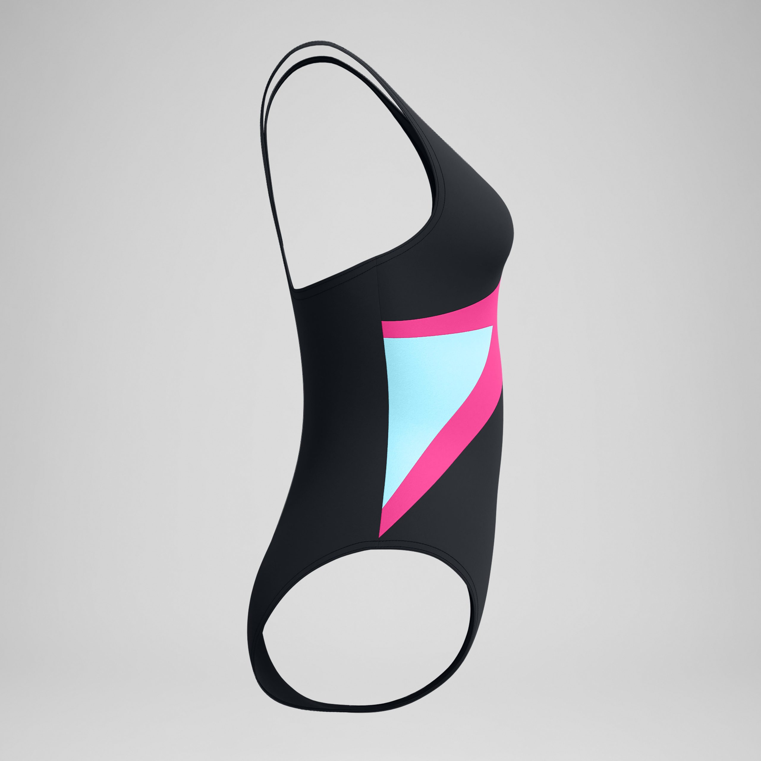 Women's Hyperboom Butterfly Back One Piece Black/Pink - Image 6