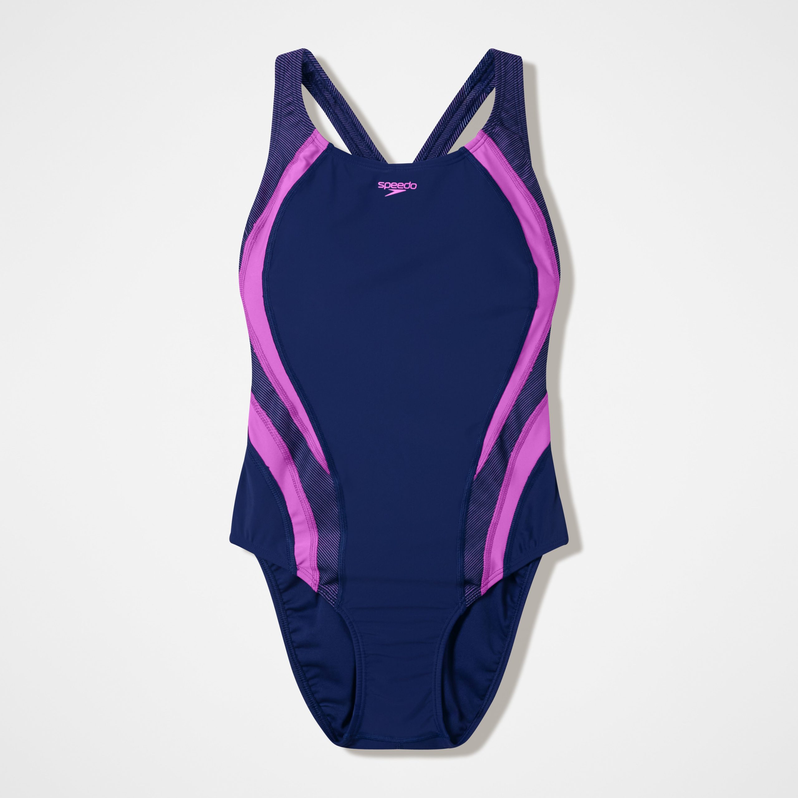 Women's Quantum Rib Splice One Piece Navy/Pink