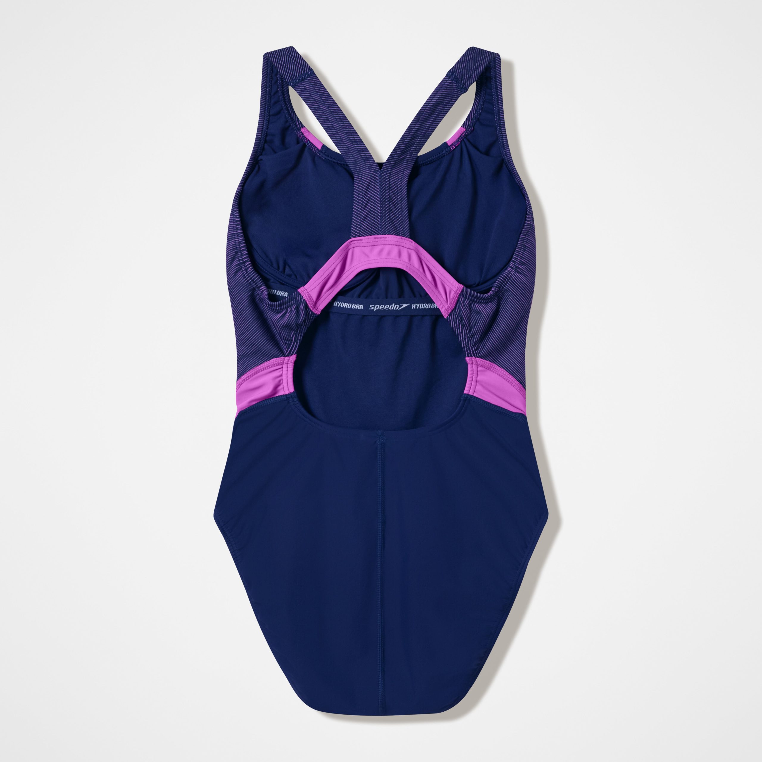 Women's Quantum Rib Splice One Piece Navy/Pink - Image 2