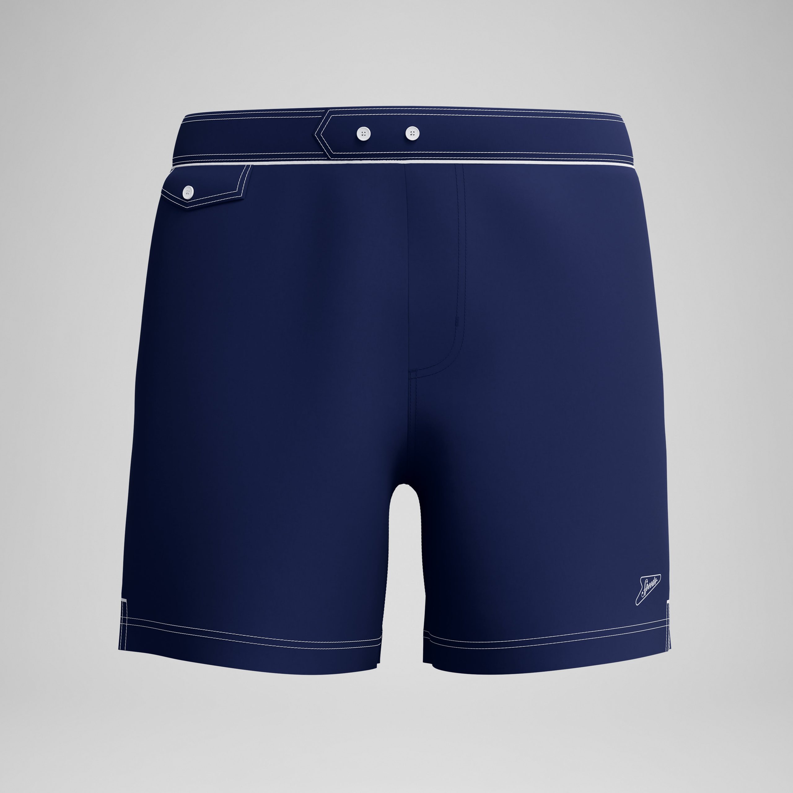Men's Jetstream Solid Swim Shorts Navy - Image 4