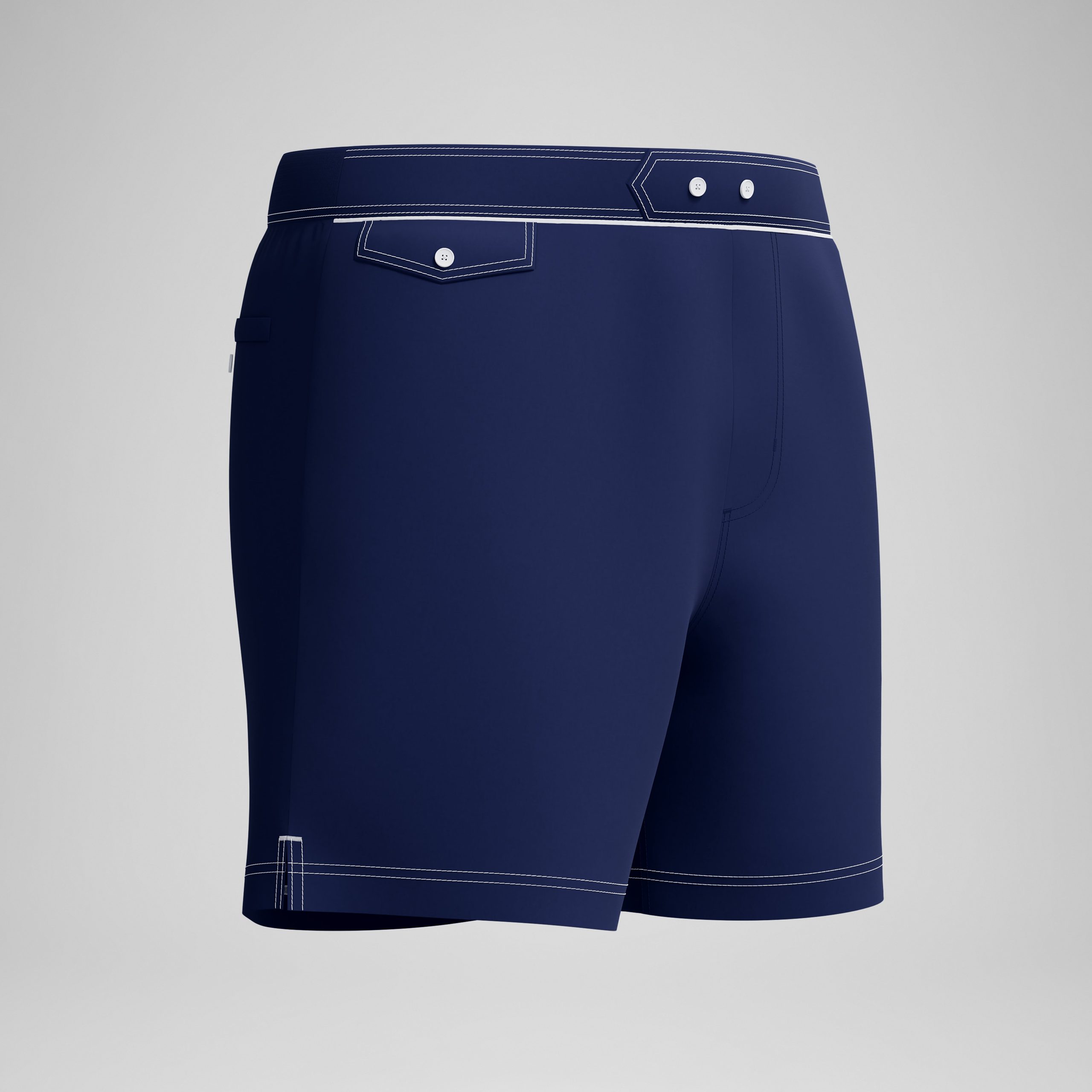 Men's Jetstream Solid Swim Shorts Navy - Image 5