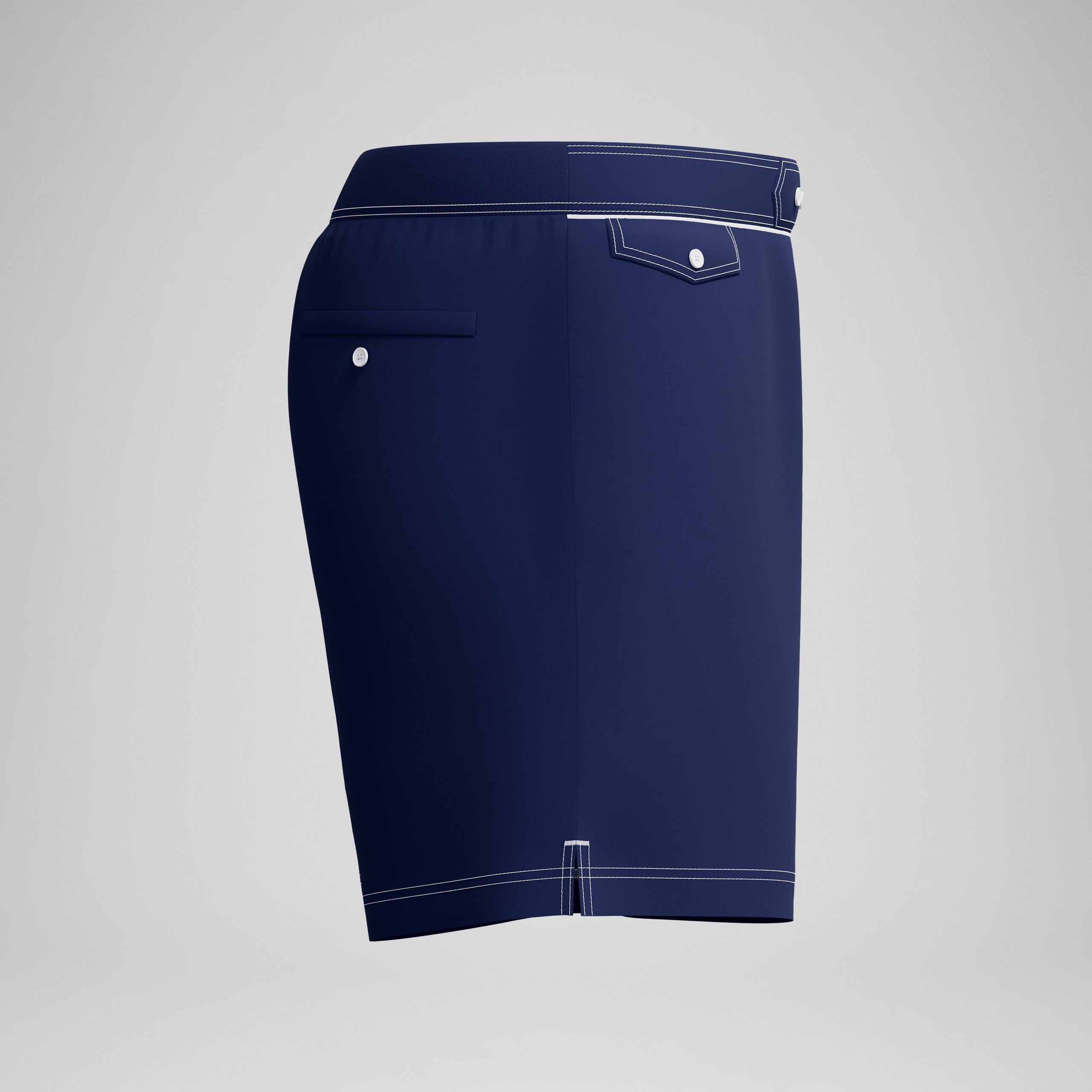 Men's Jetstream Solid Swim Shorts Navy - Image 6
