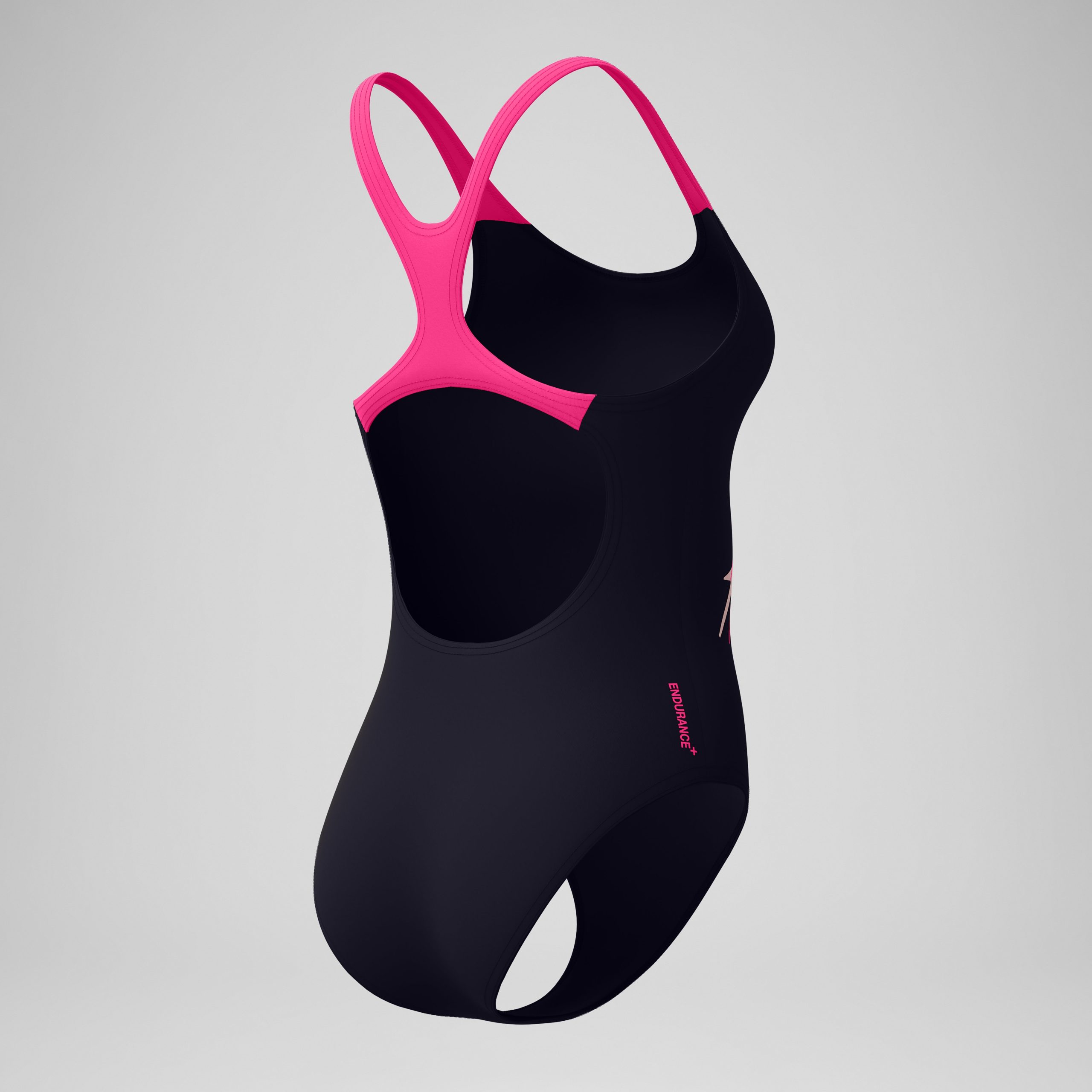 Women's Medley Logo Medalist One Piece Black/Pink - Image 7