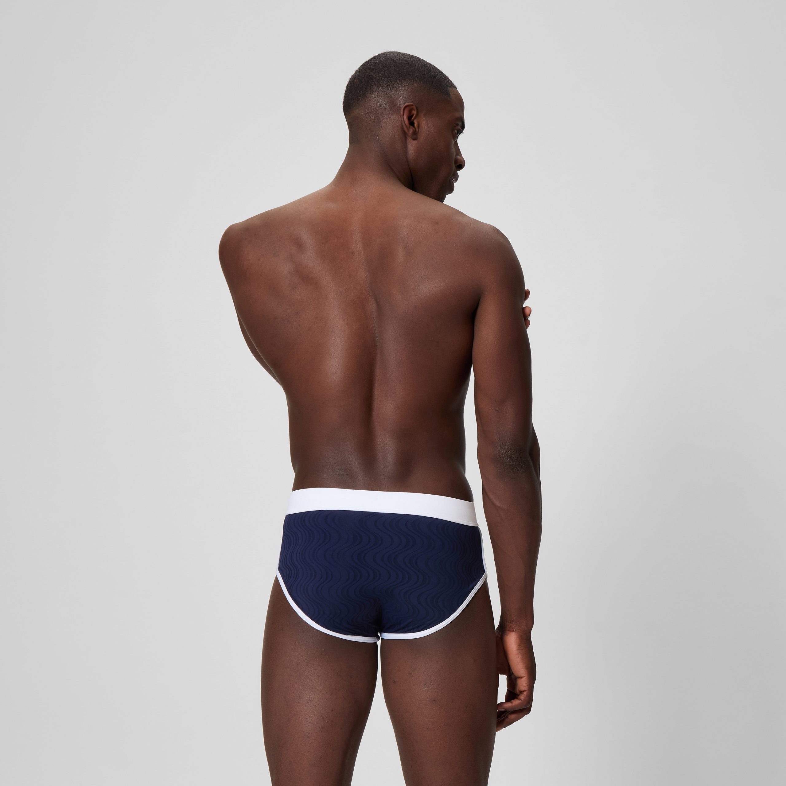 Men's Jetstream Textured Brief Navy - Image 3