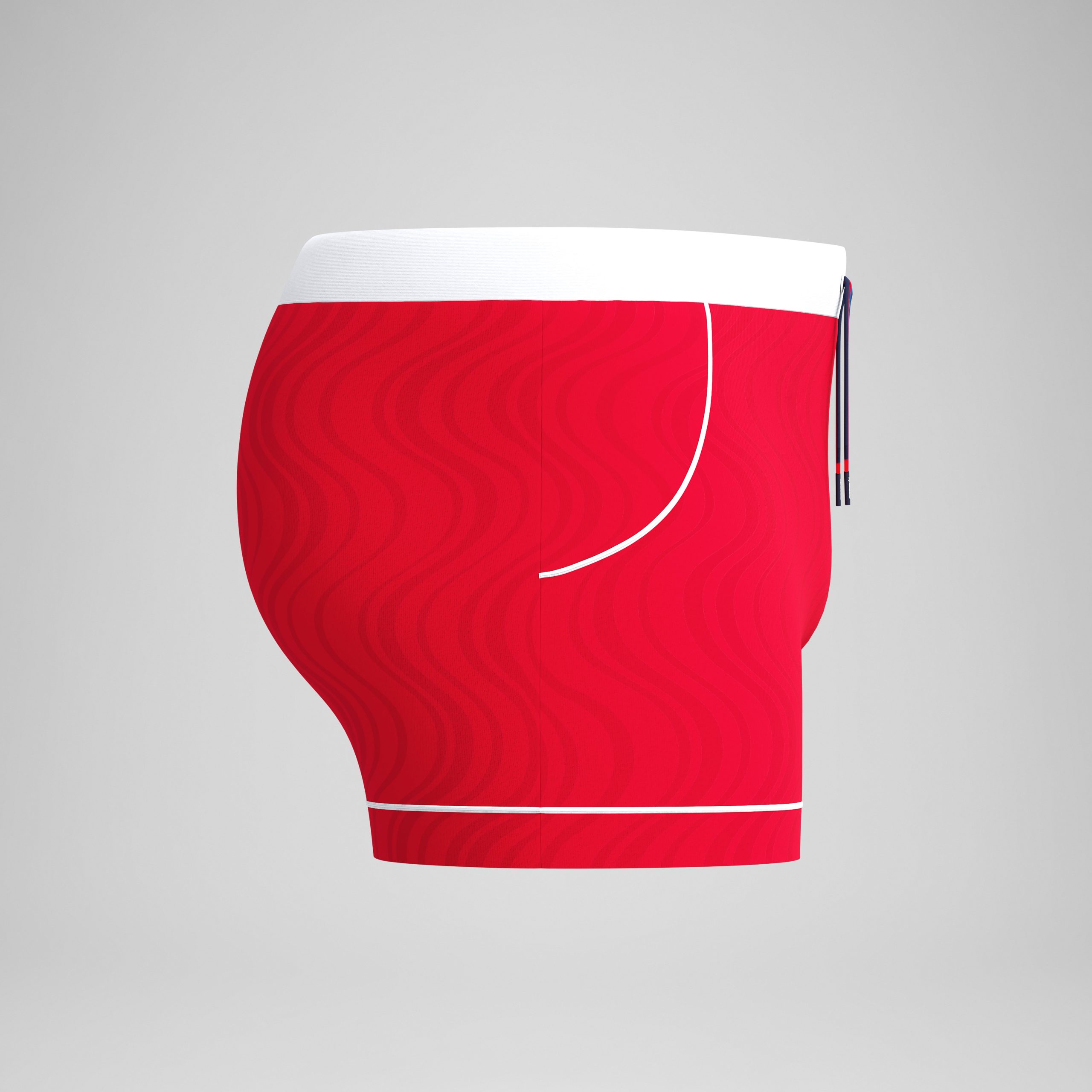 Men's Jetstream Textured Square Leg Red - Image 6