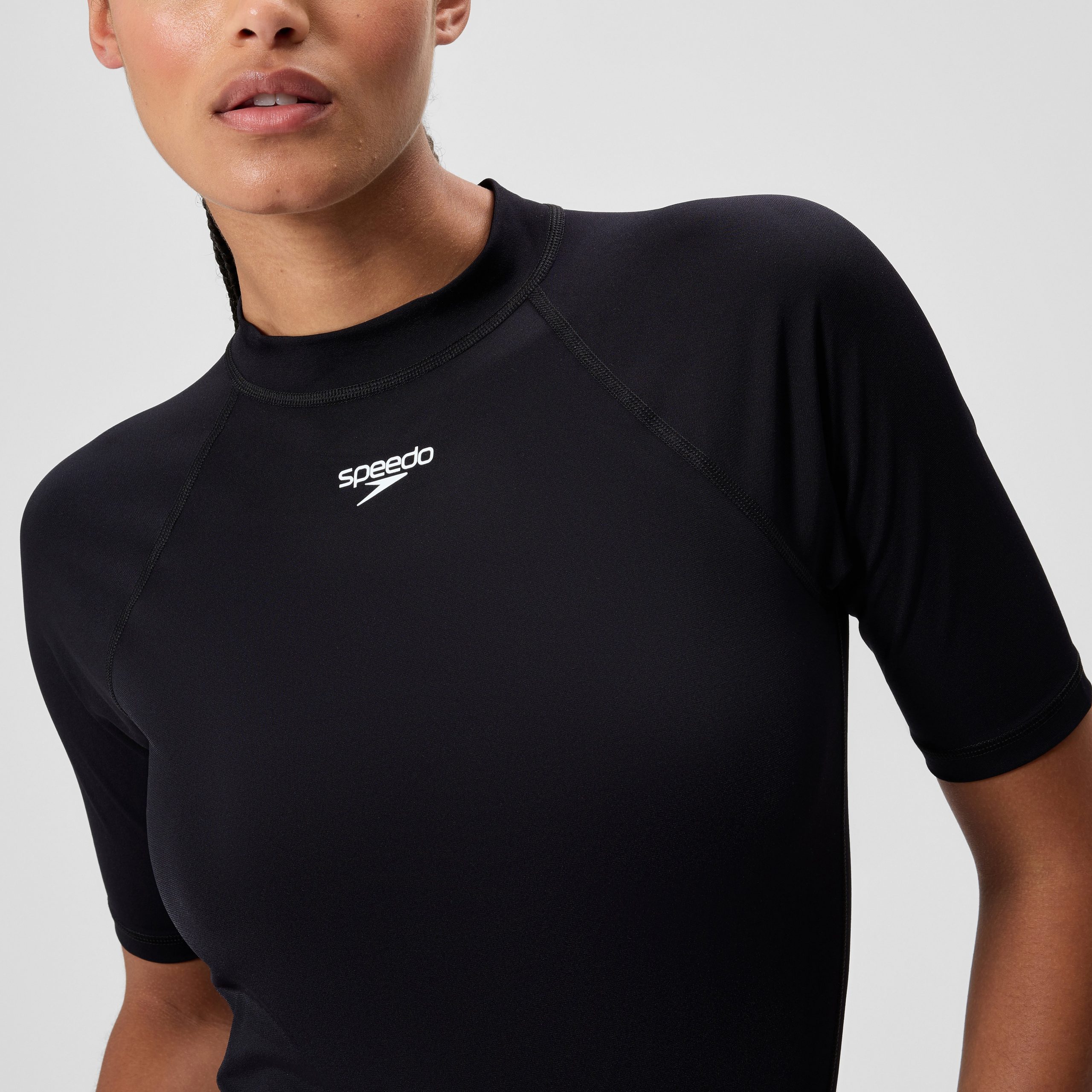 Women's Endurance+ Short Sleeve Rashguard Black - Image 8