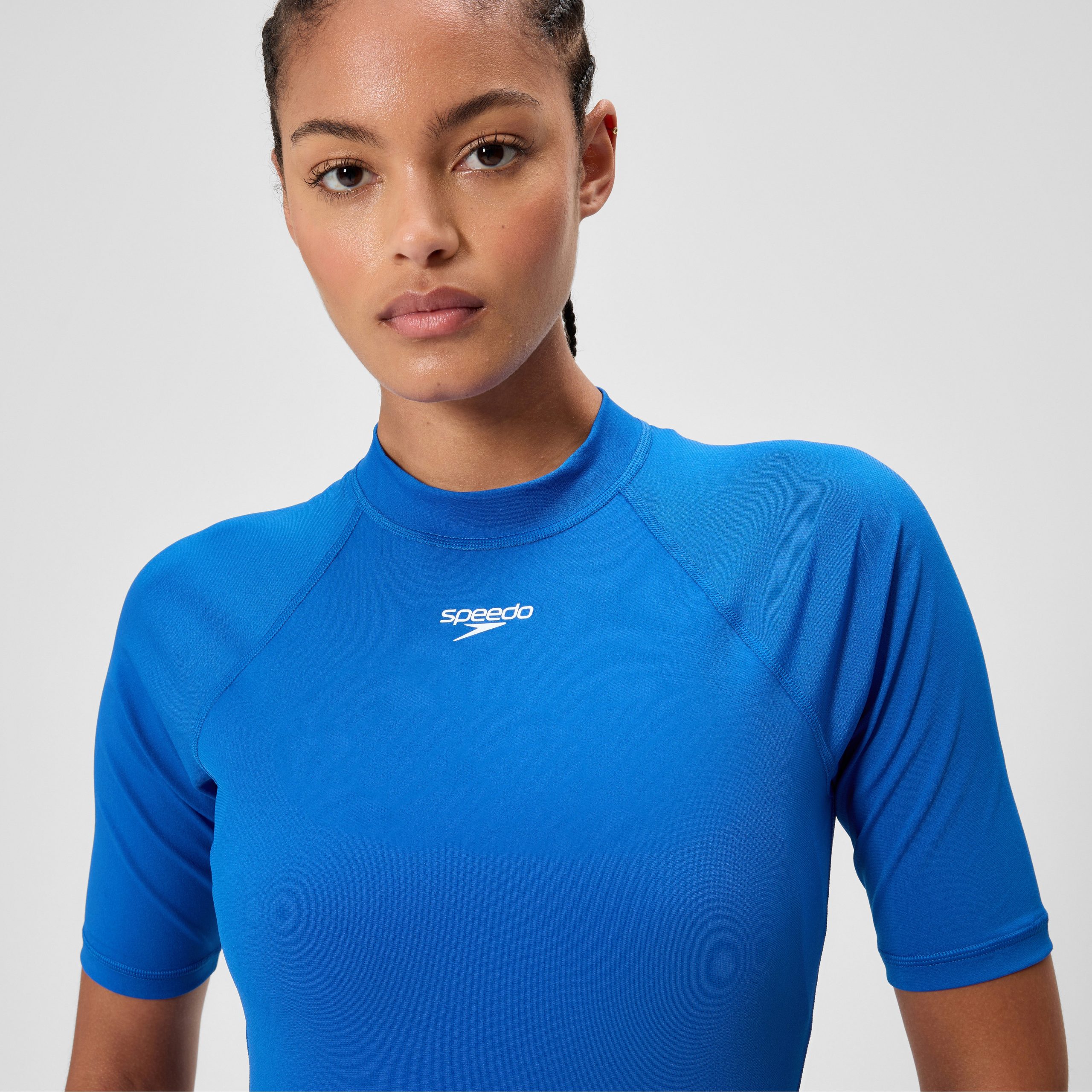 Women's Endurance+ Short Sleeve Rashguard Blue - Image 9
