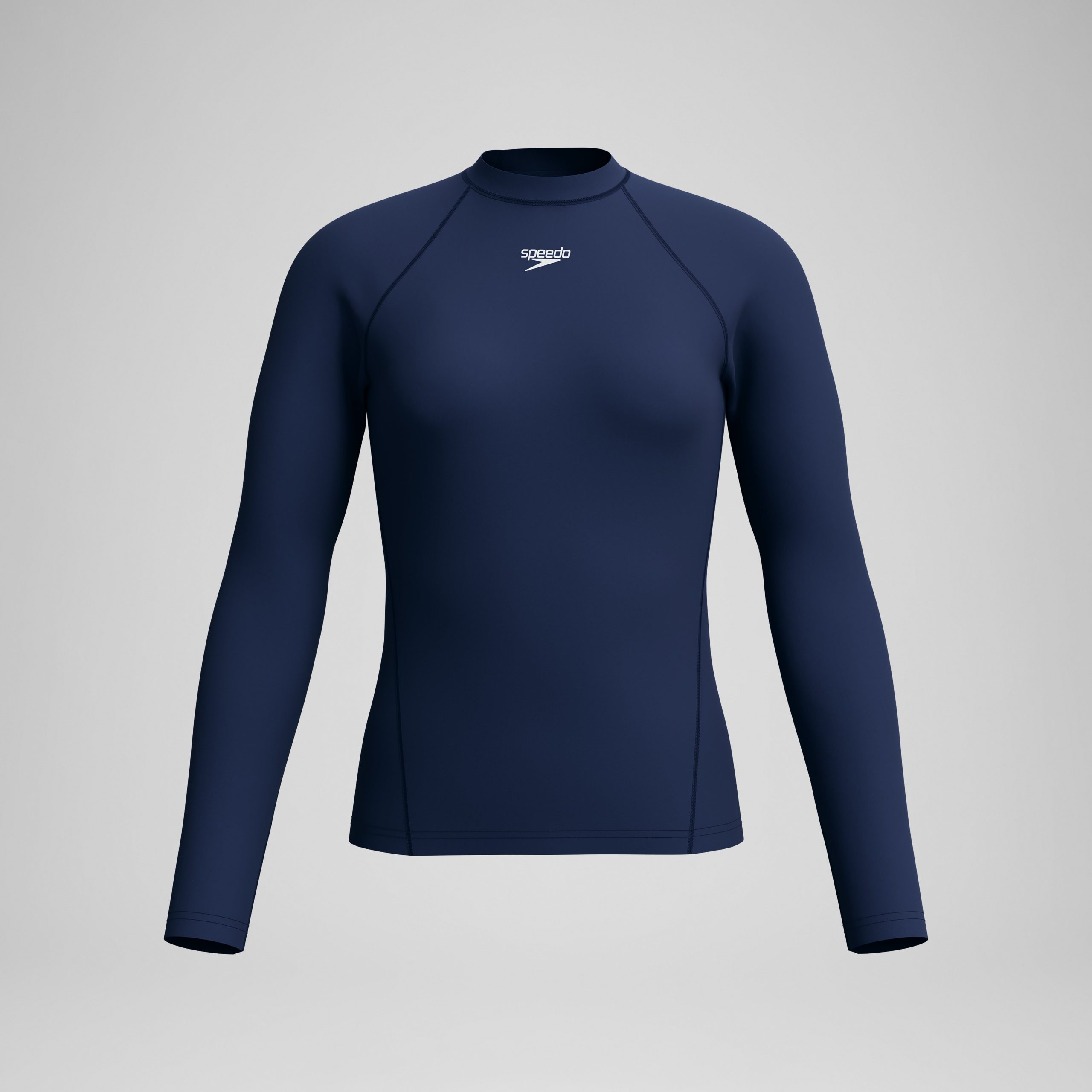 Women's Endurance+ Long Sleeve Rashguard Navy - Image 4