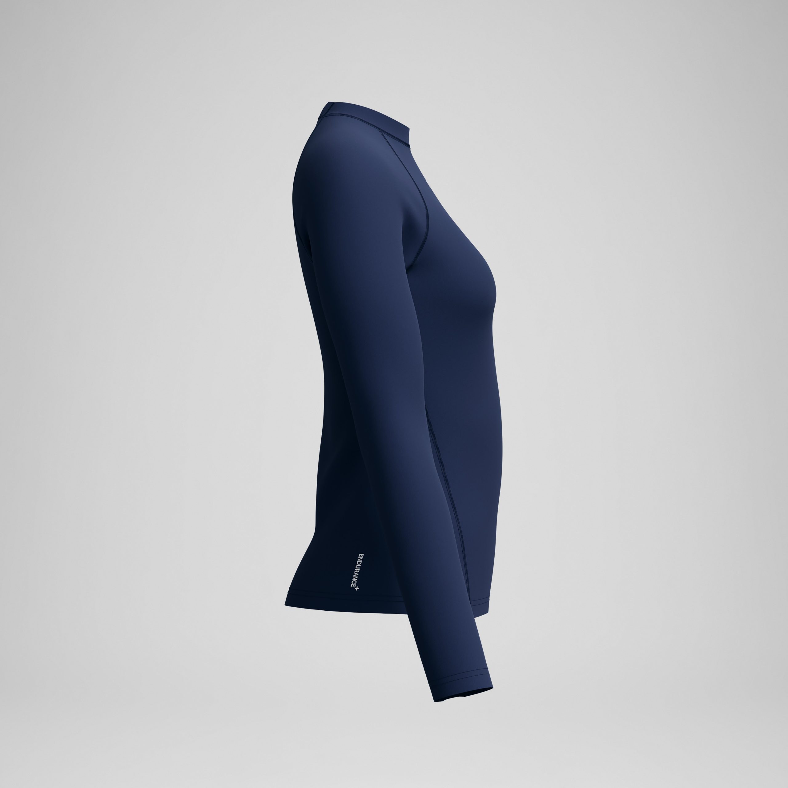 Women's Endurance+ Long Sleeve Rashguard Navy - Image 6