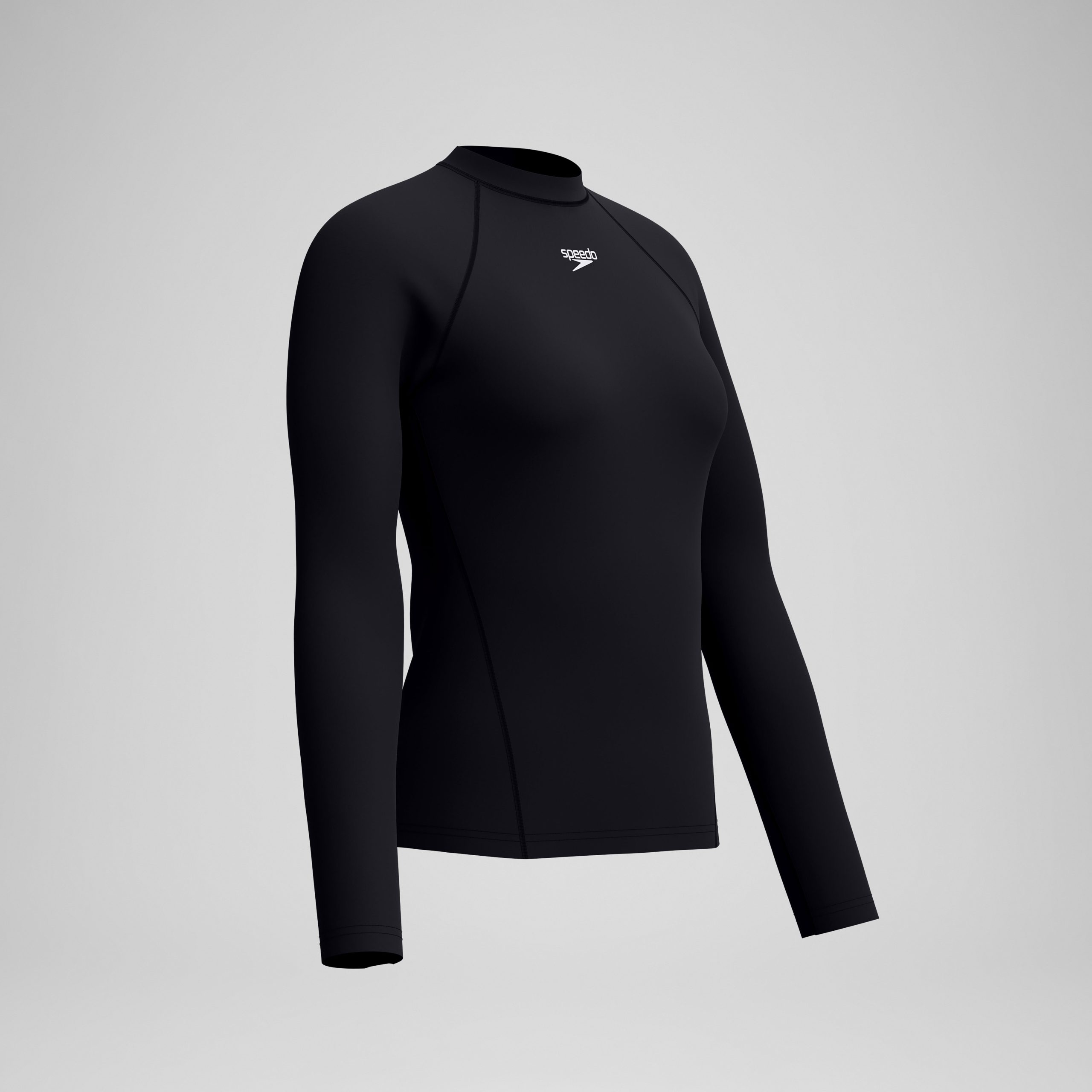 Women's Endurance+ Long Sleeve Rashguard Black - Image 5