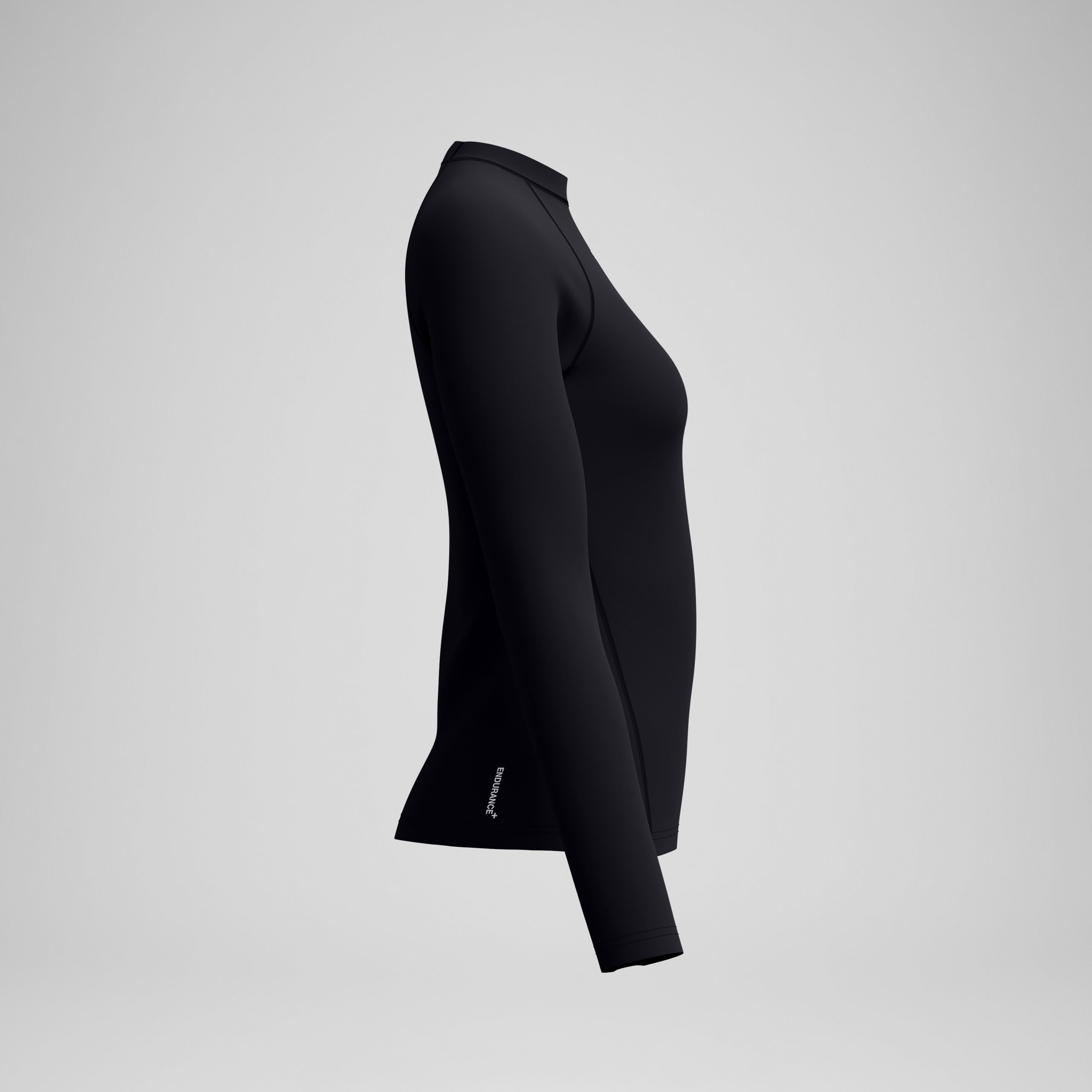 Women's Endurance+ Long Sleeve Rashguard Black - Image 6