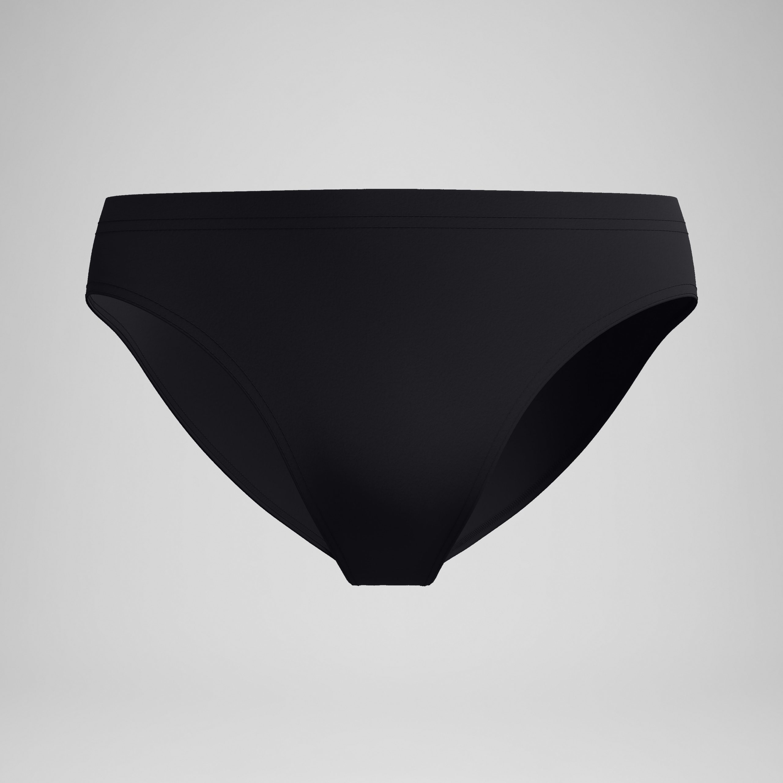 Men's Boom Solid Brief Black - Image 4