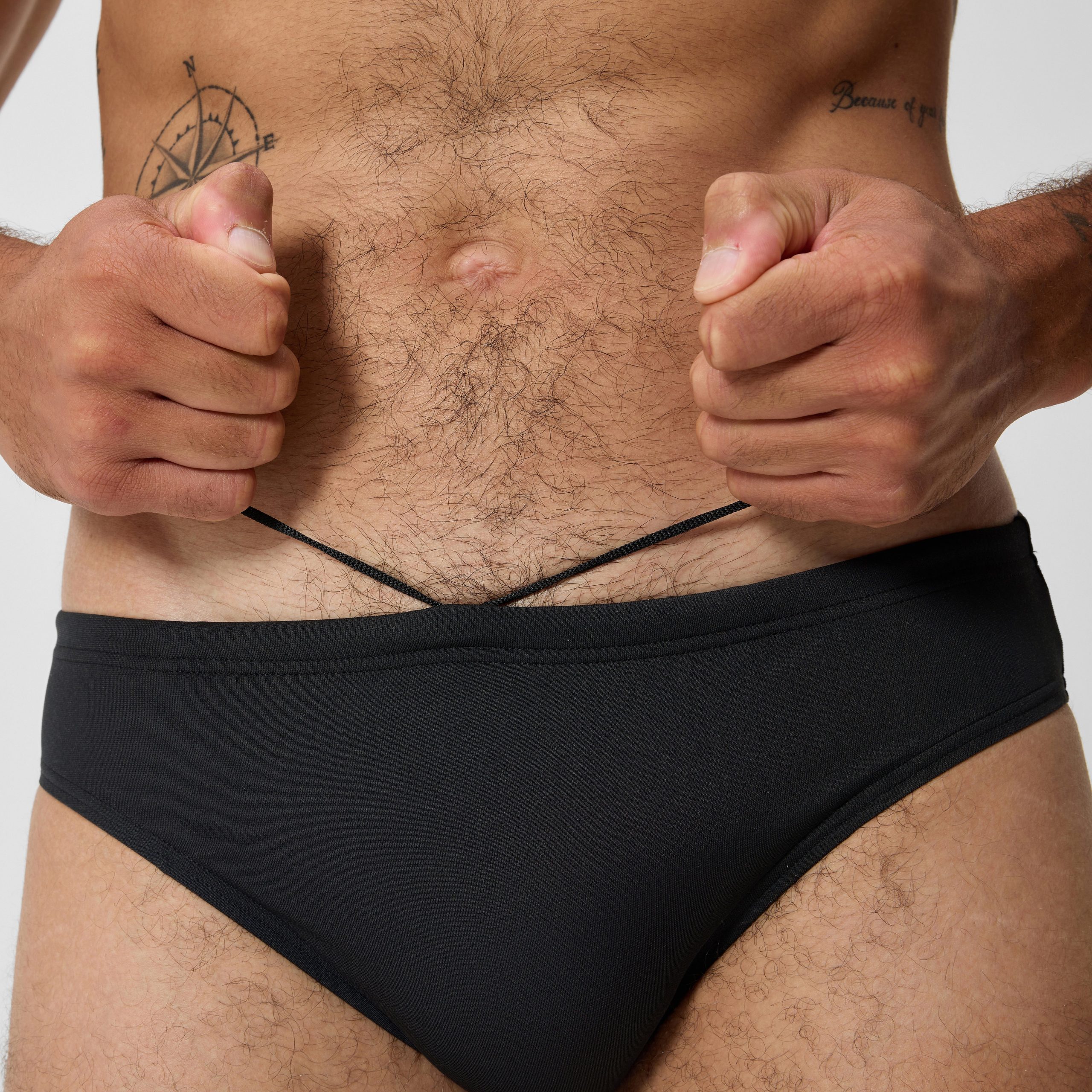 Men's Boom Solid Brief Black - Image 9