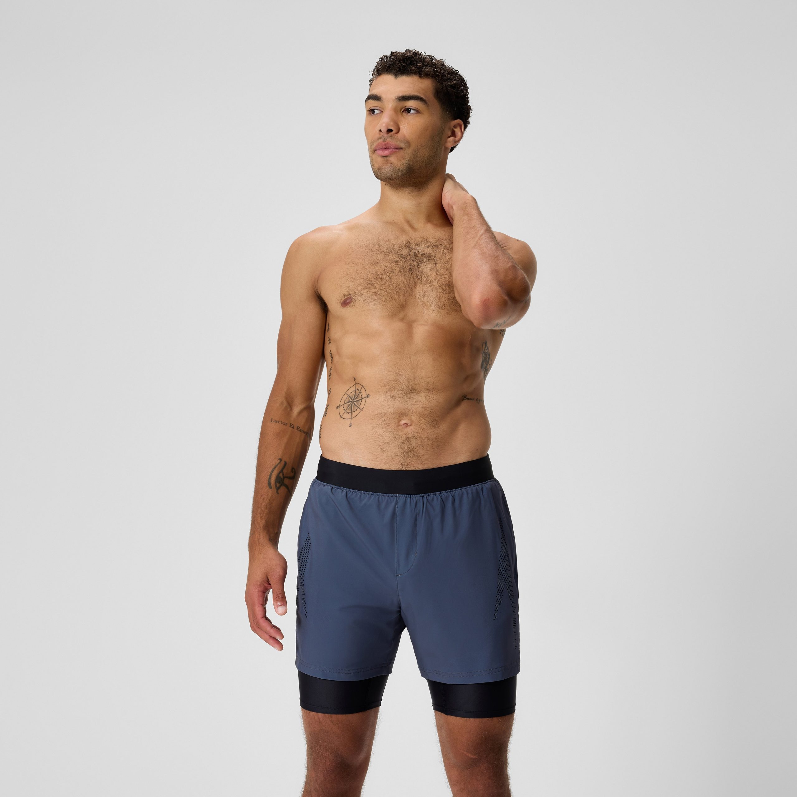 Men's Swim Shorts with Jammer Gray/Black